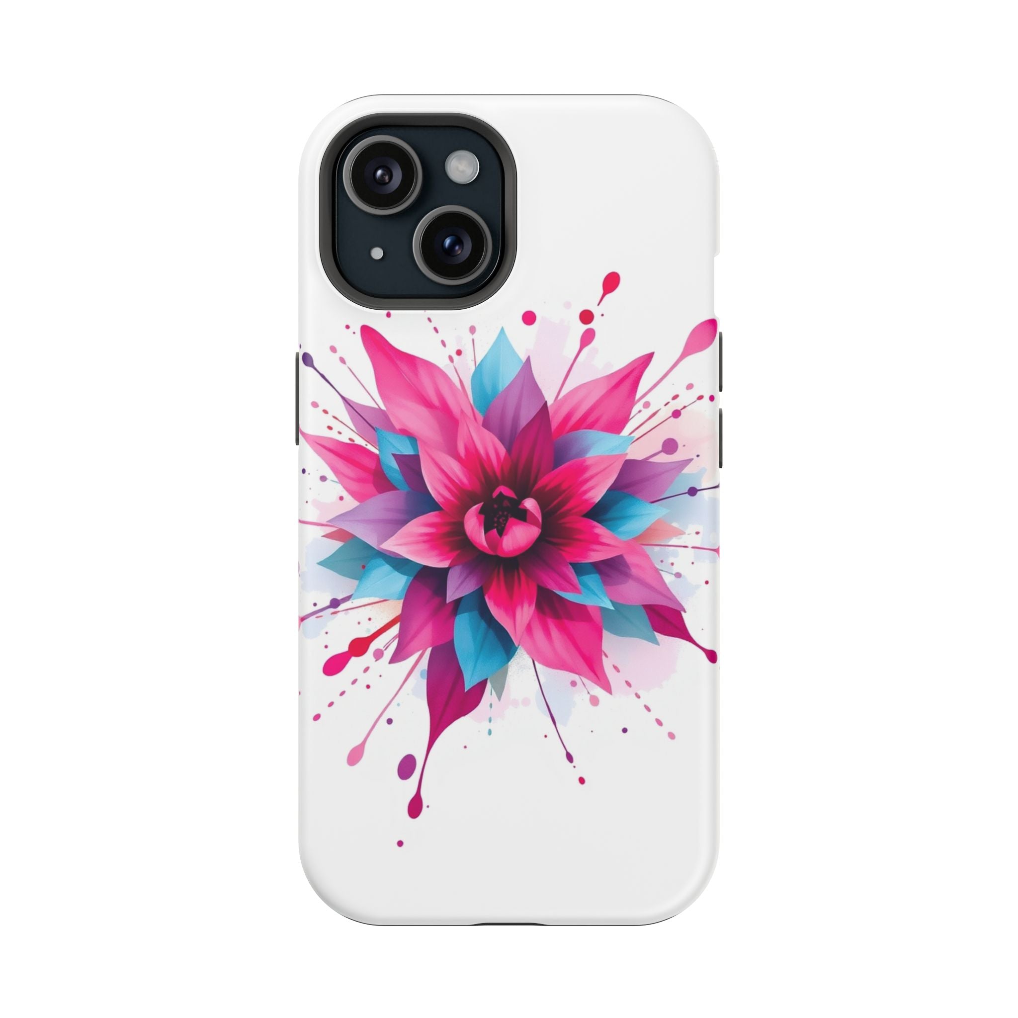 iPhone Floral Watercolor Splash Electric Art Slim iPhone Everyday · iPhone Case