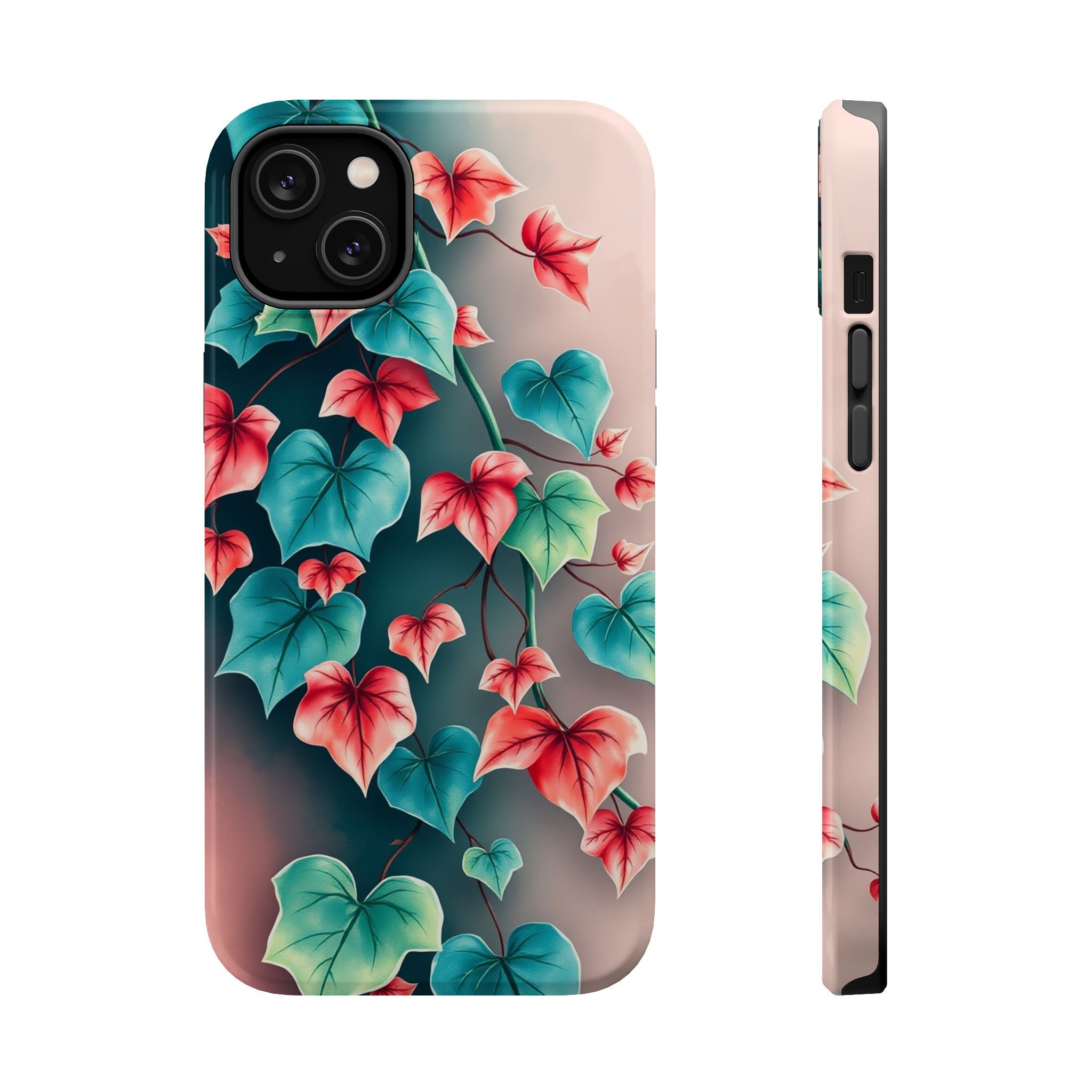 iPhone Art Nouveau Vine Teal And Coral Slim Snap Case · iPhone Case