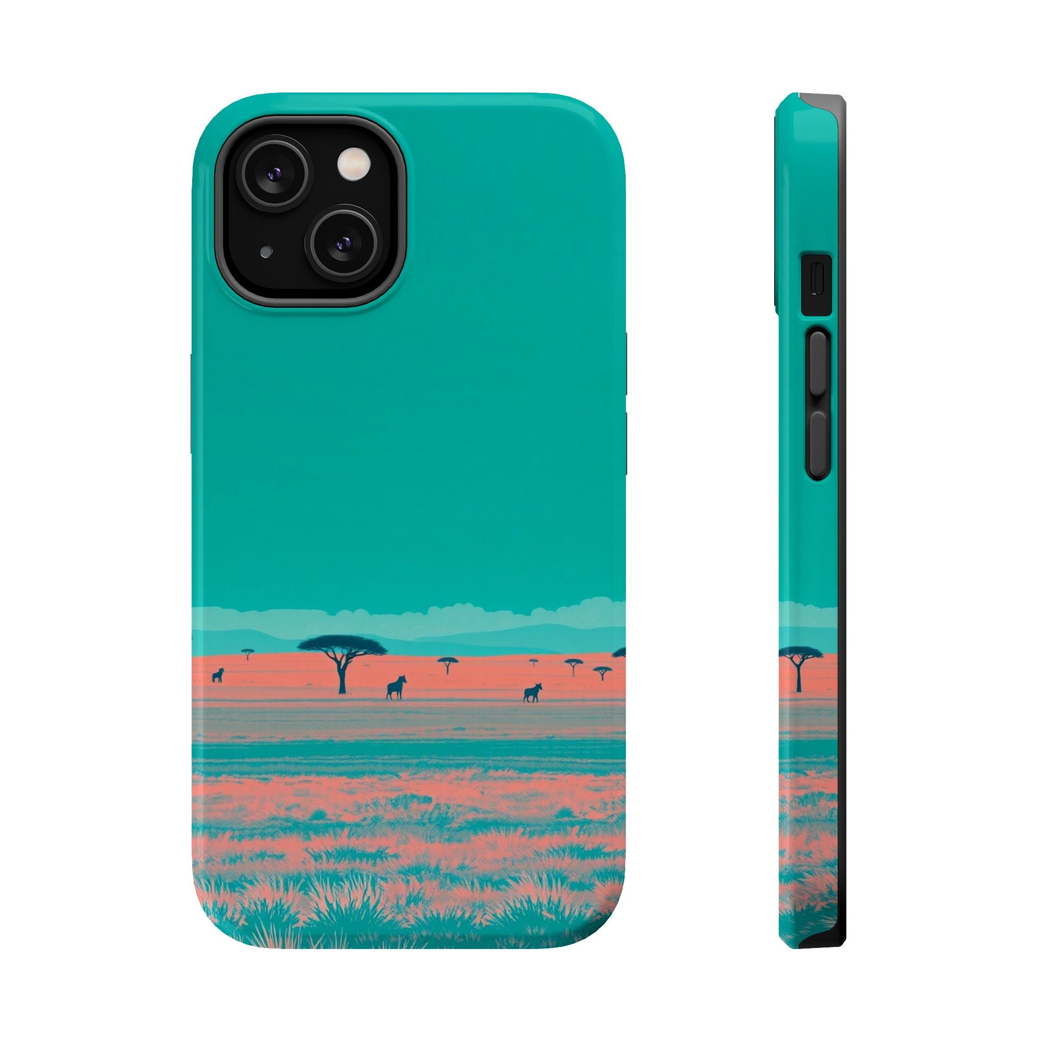 iPhone Savanna Horizon Risograph Print Slim Everyday Designer Case · iPhone Case
