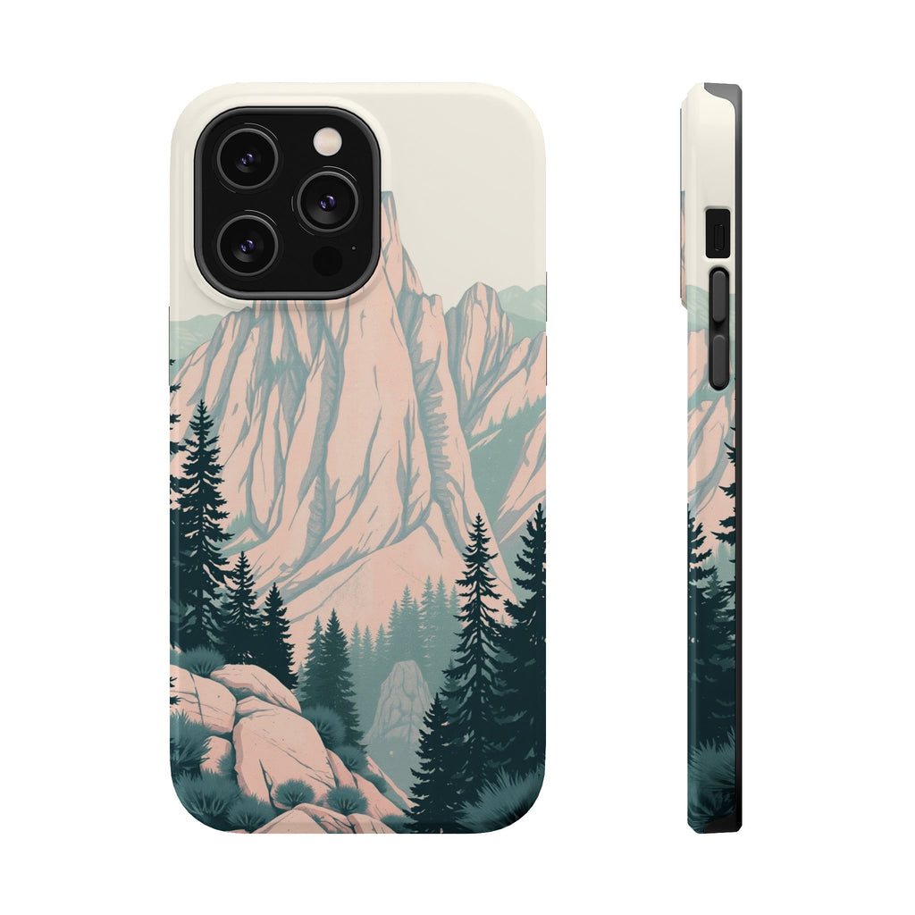 iPhone Serene Pine Ridge Design 15 Bold Modern Everyday Snap Case · iPhone Case