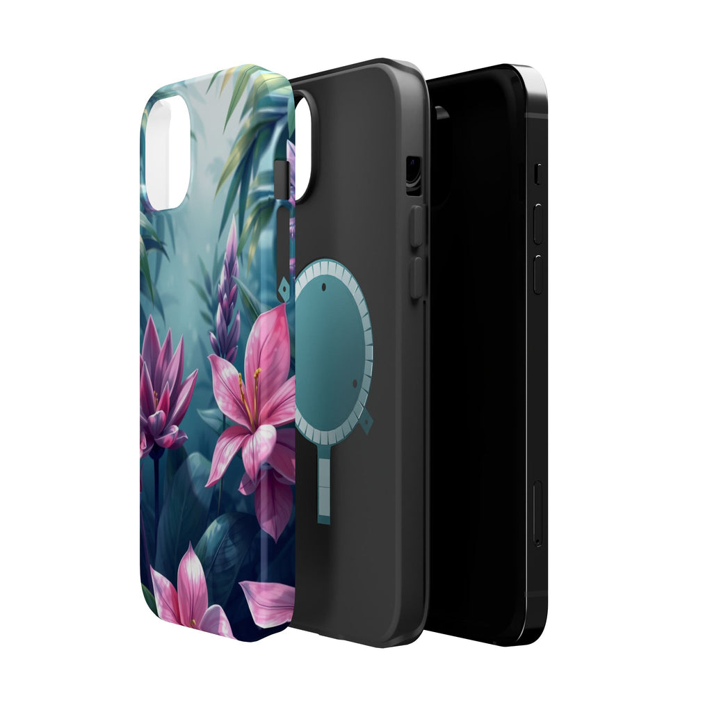 iPhone Indigo And Violet Jungle Floral Slim Everyday Designer Case · iPhone Case