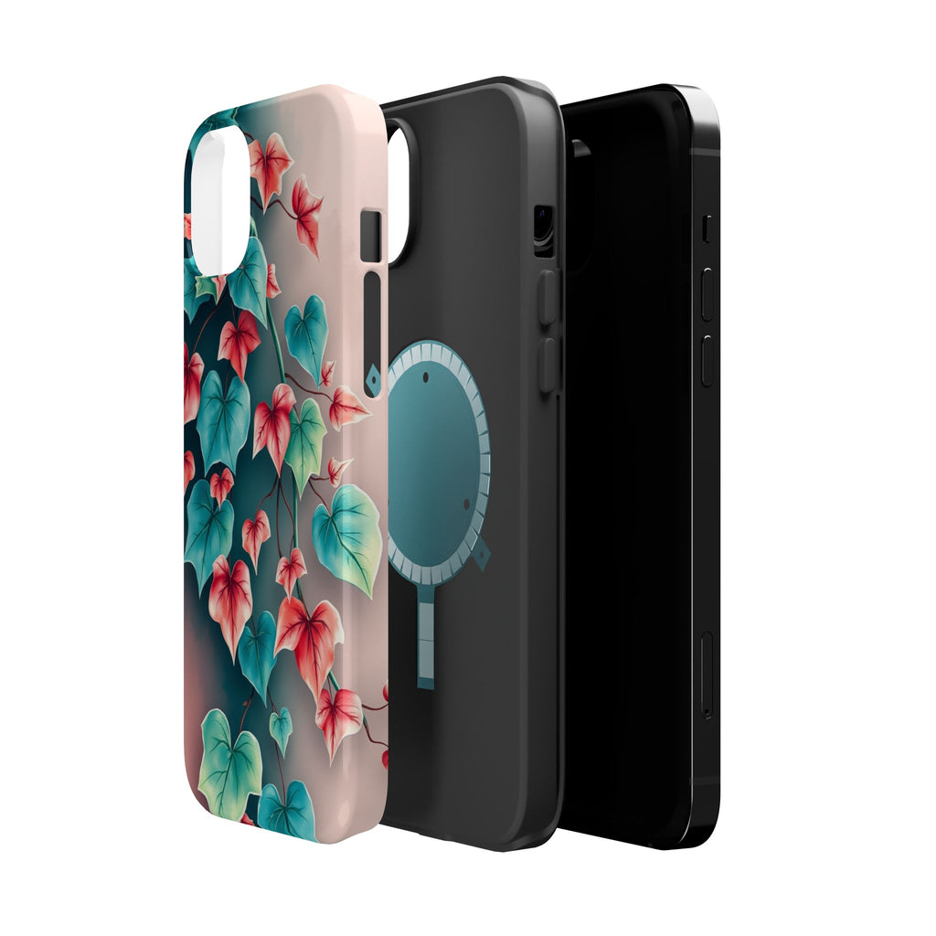 iPhone Art Nouveau Vine Teal And Coral Slim Snap Case · iPhone Case