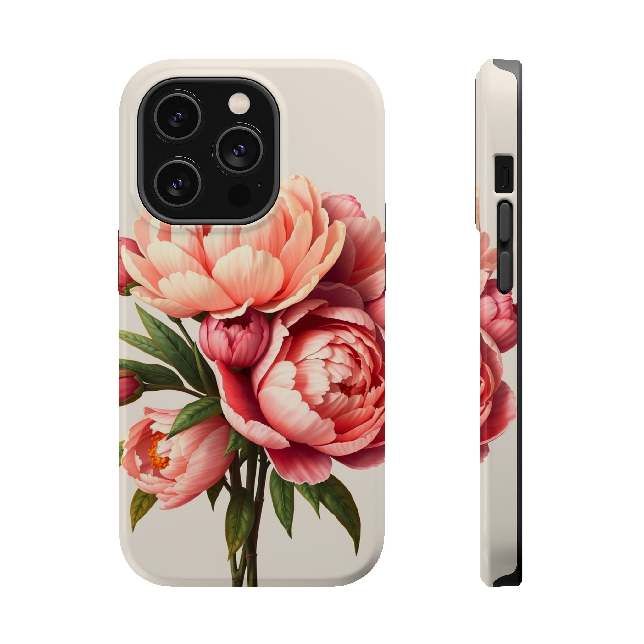 iPhone Rose Pink And Cream Peony Bouquet Slim Everyday iPhone Designer · iPhone