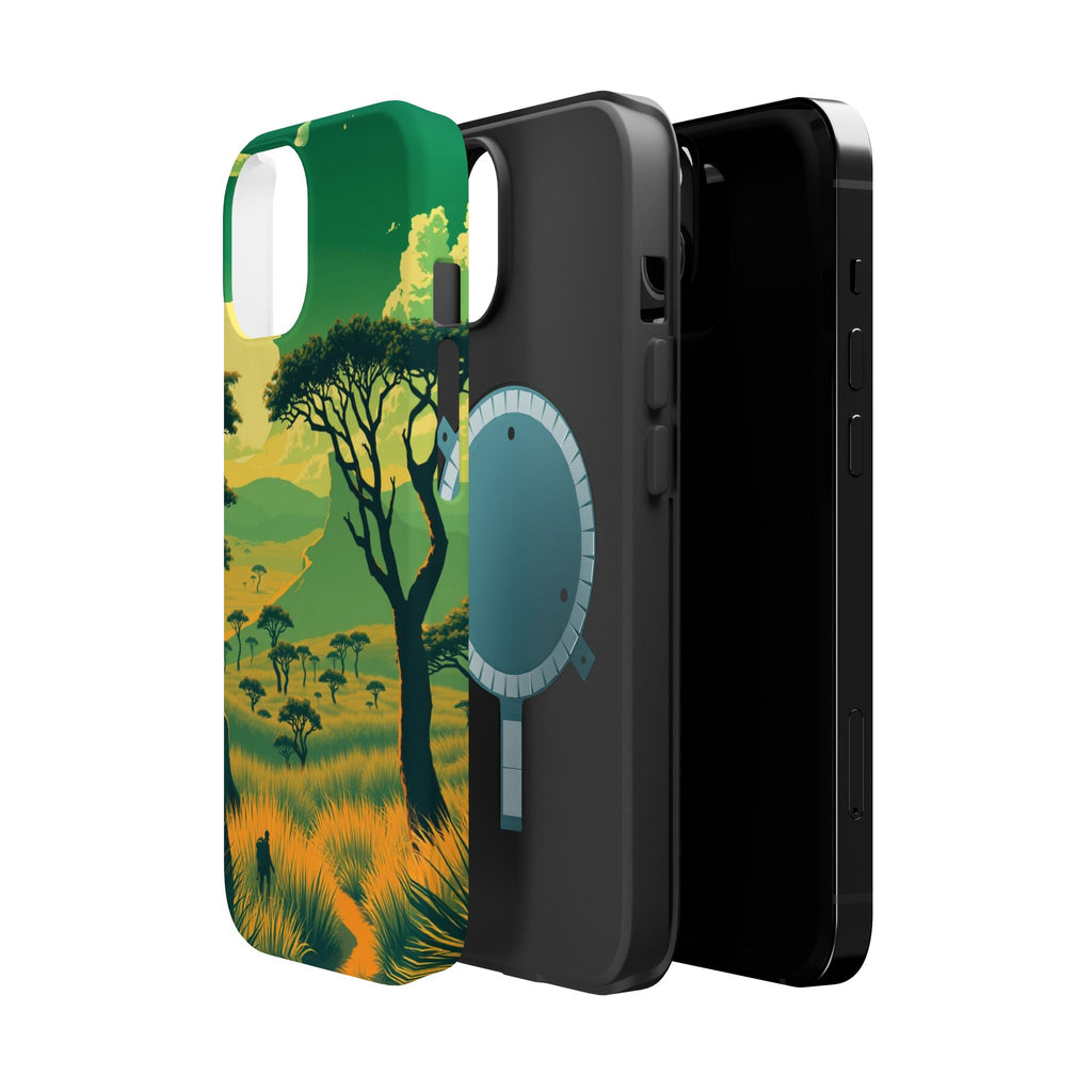 iPhone Savanna Horizon Pixel Art -Bit Slim Everyday Designer Case · iPhone Case