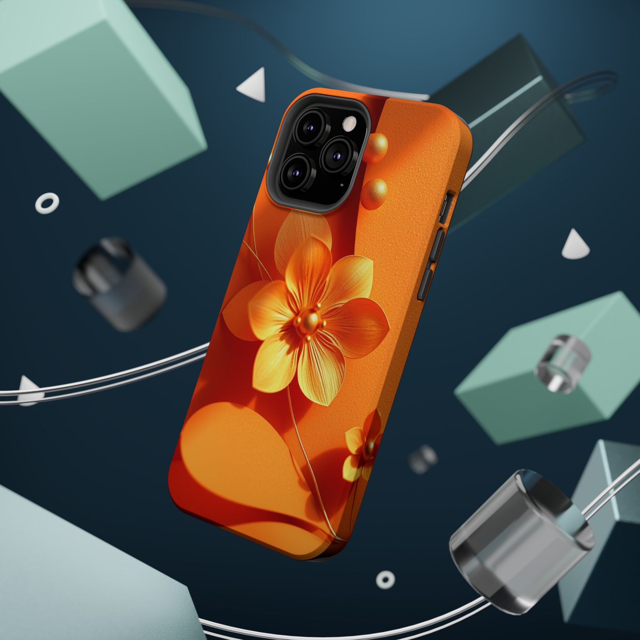 iPhone Floral Geometric Gold Foil Luxury Slim Everyday iPhone Designer · iPhone