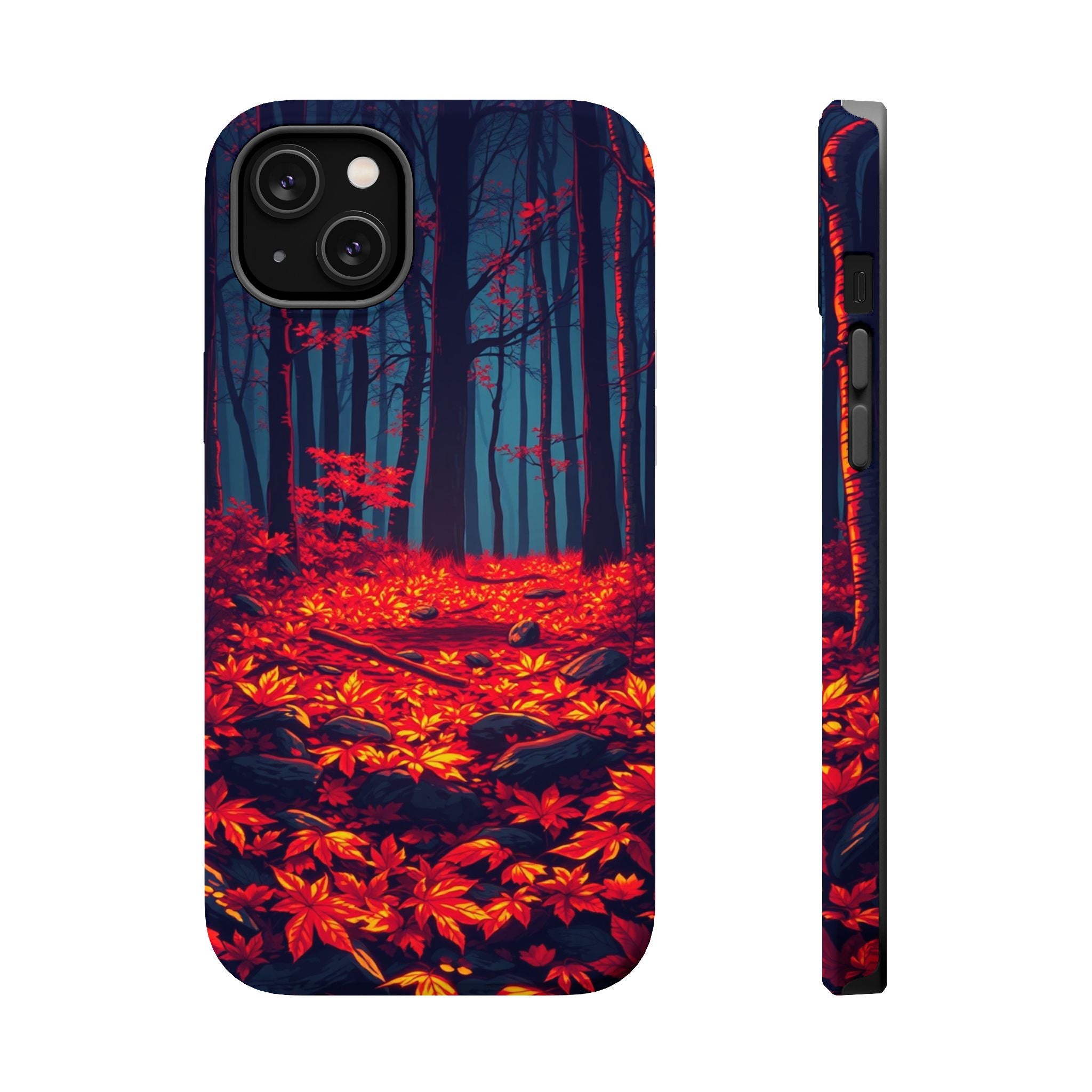 iPhone Black And Crimson Autumn Forest Floor Slim iPhone Everyday · iPhone Case