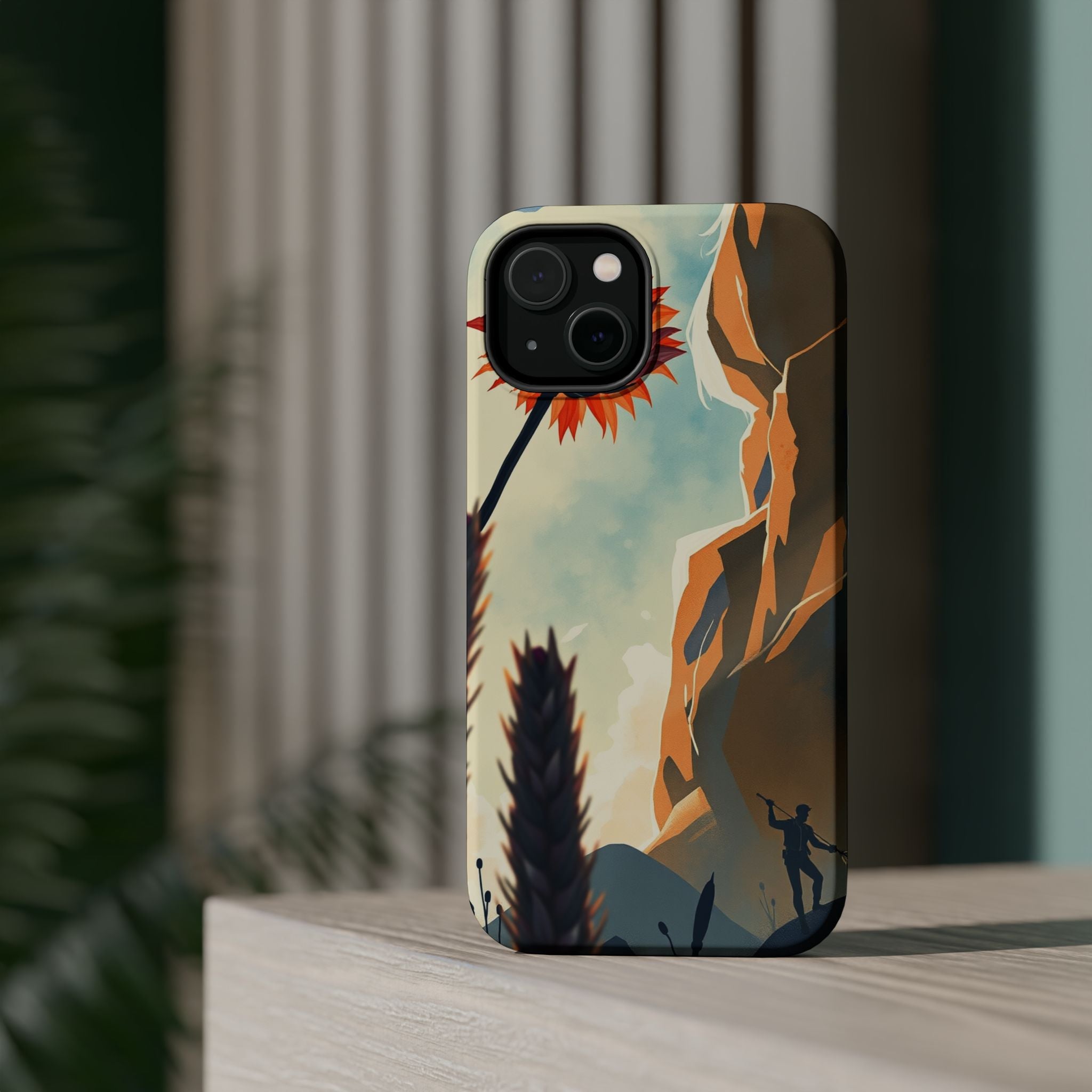 iPhone Bud Burst Vibrant Watercolor Artistic Everyday Cas Slim Snap Case · iPhon