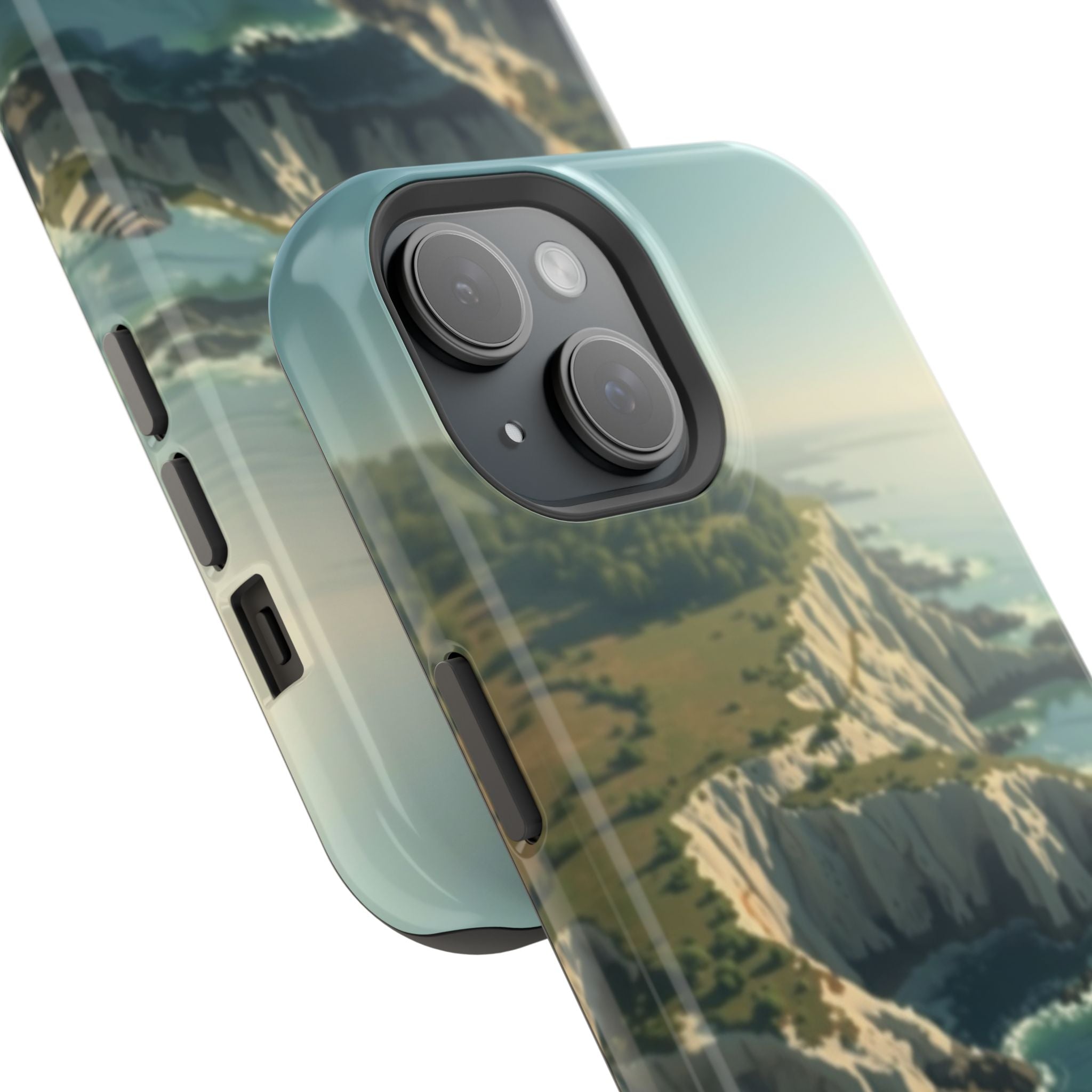 iPhone Shoreline Aerial Mystic Art Bold Modern Everyday Snap Case · iPhone Case