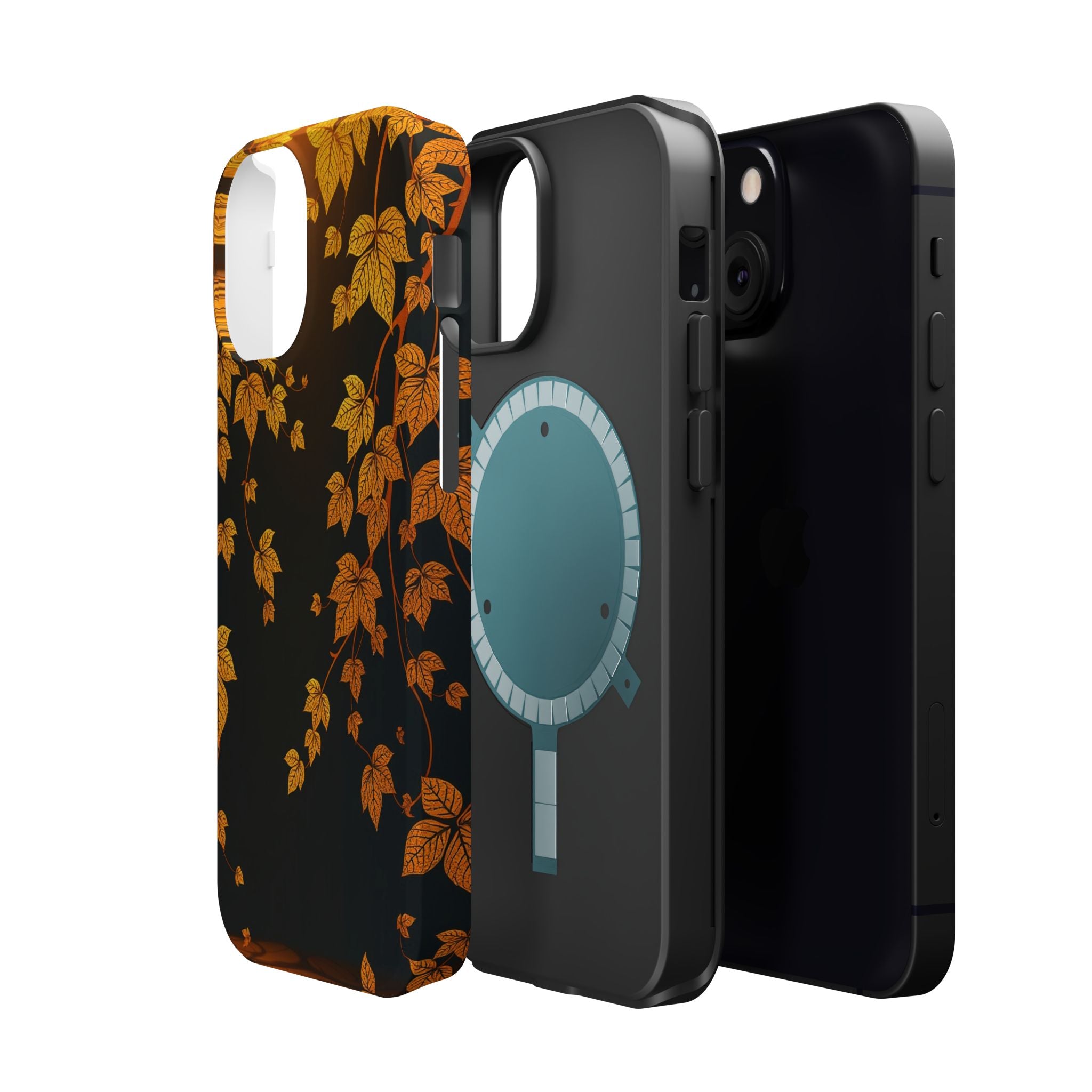 iPhone Mustard And Rust Art Nouveau Vine Slim Everyday iPhone 14 · iPhone Case