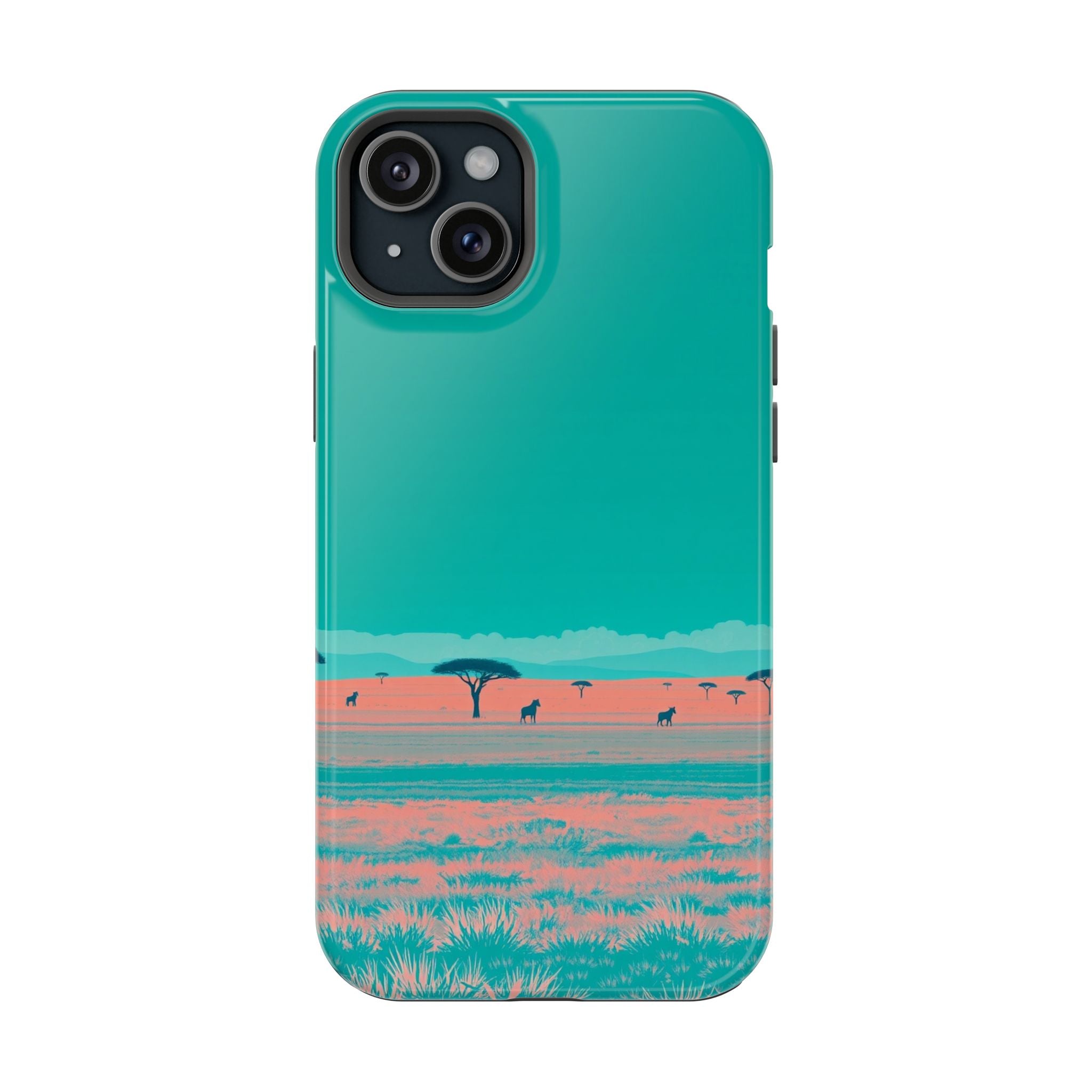 iPhone Savanna Horizon Risograph Print Slim Everyday Designer Case · iPhone Case