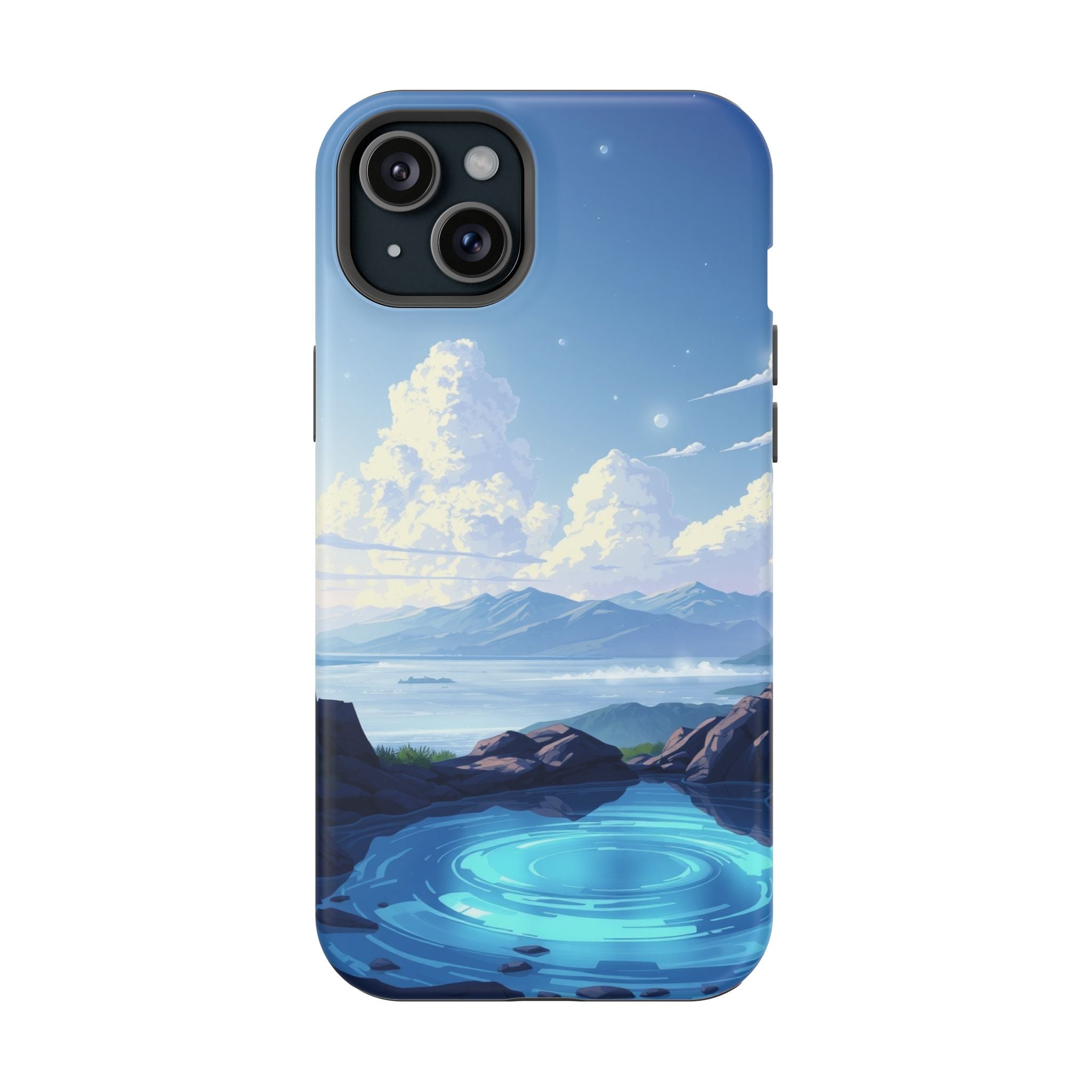 iPhone Earthy Tidal Pool Design 18 Bold Modern Everyday Snap Case · iPhone Case