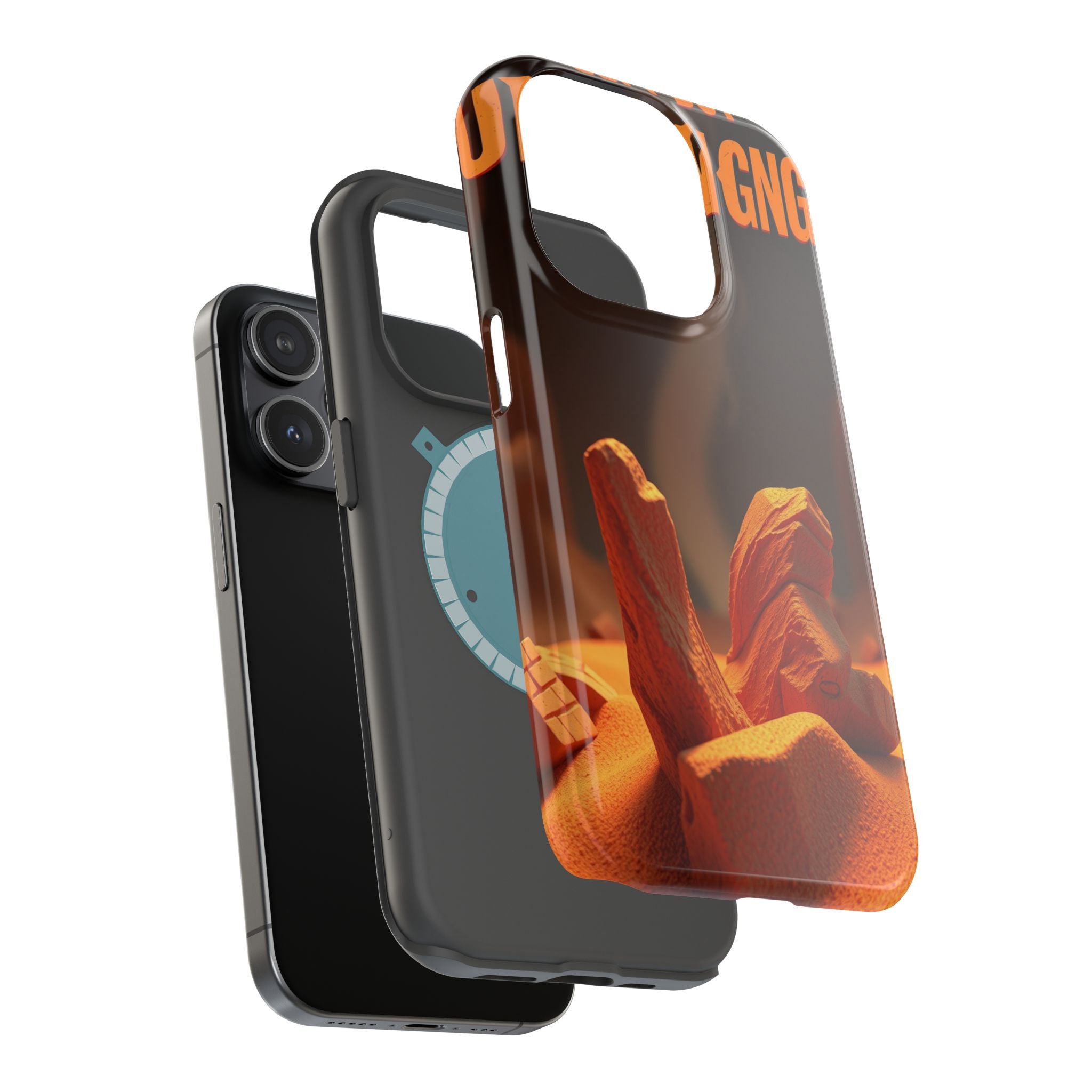 iPhone Earthy Soft but Unhinged Design Slim Everyday Designer Case · iPhone Case