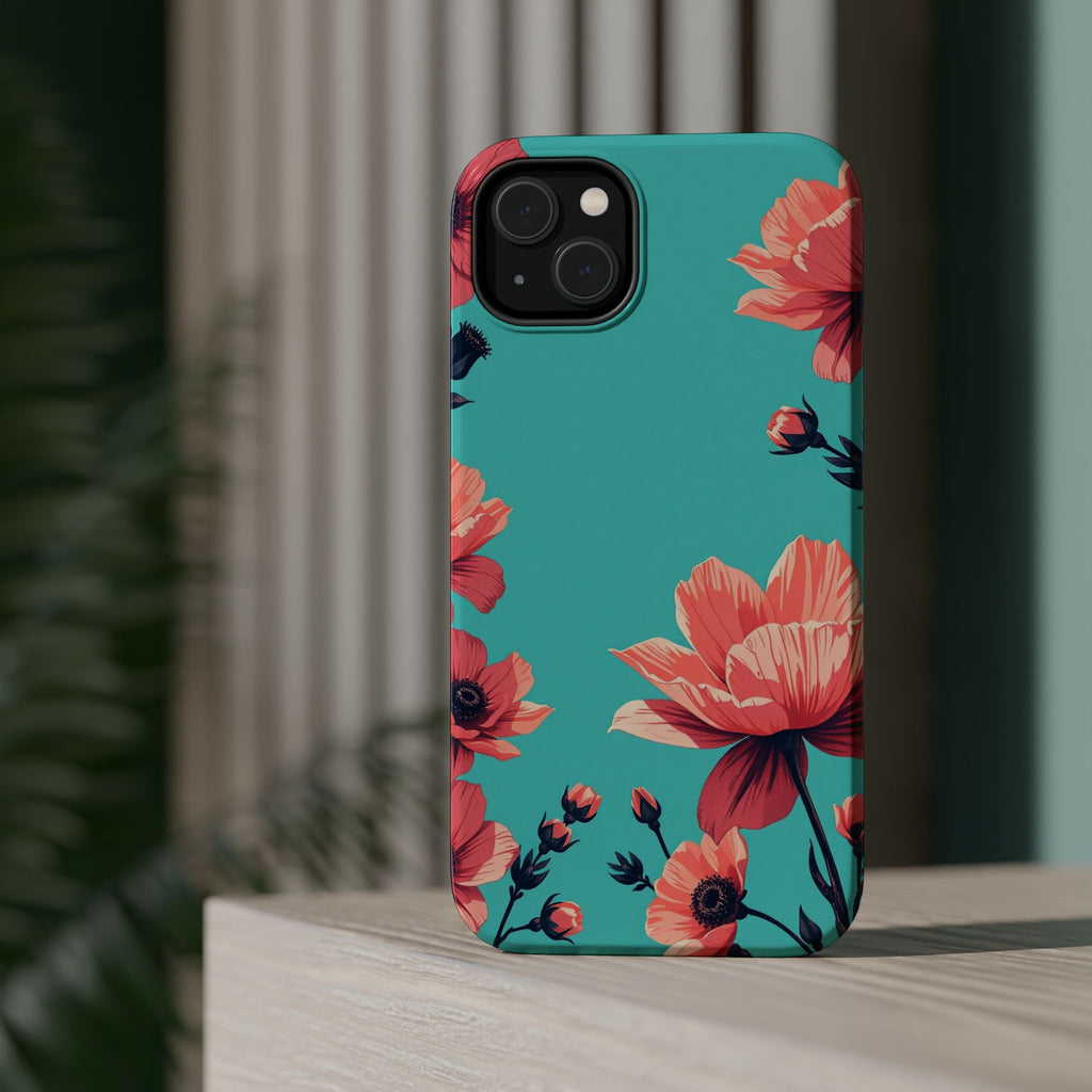 iPhone Floral Ink Wash Electric Art Slim Everyday Designer Case · iPhone Case