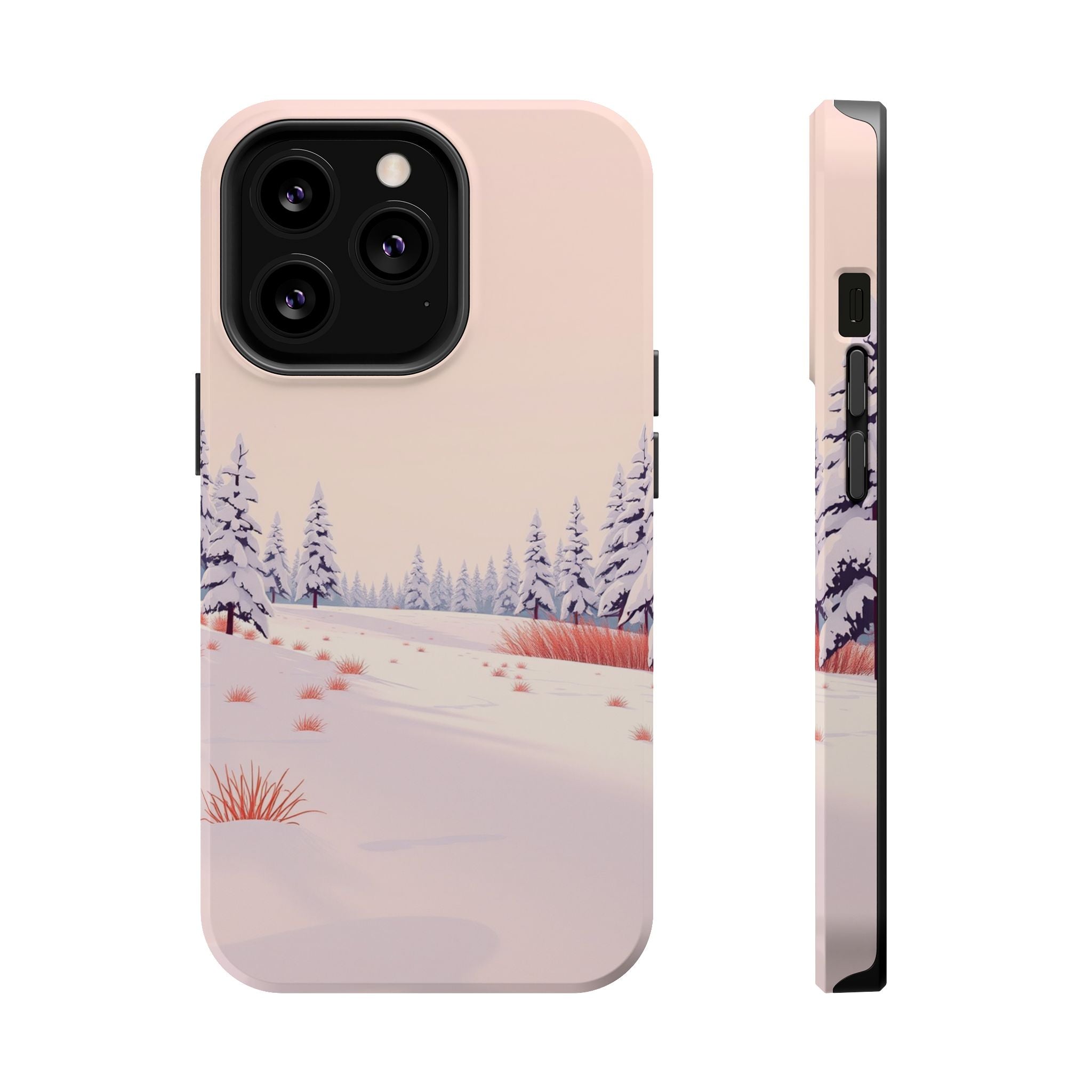 iPhone Snow Field Vintage Retro Poster Slim Everyday Designer Case · iPhone Case