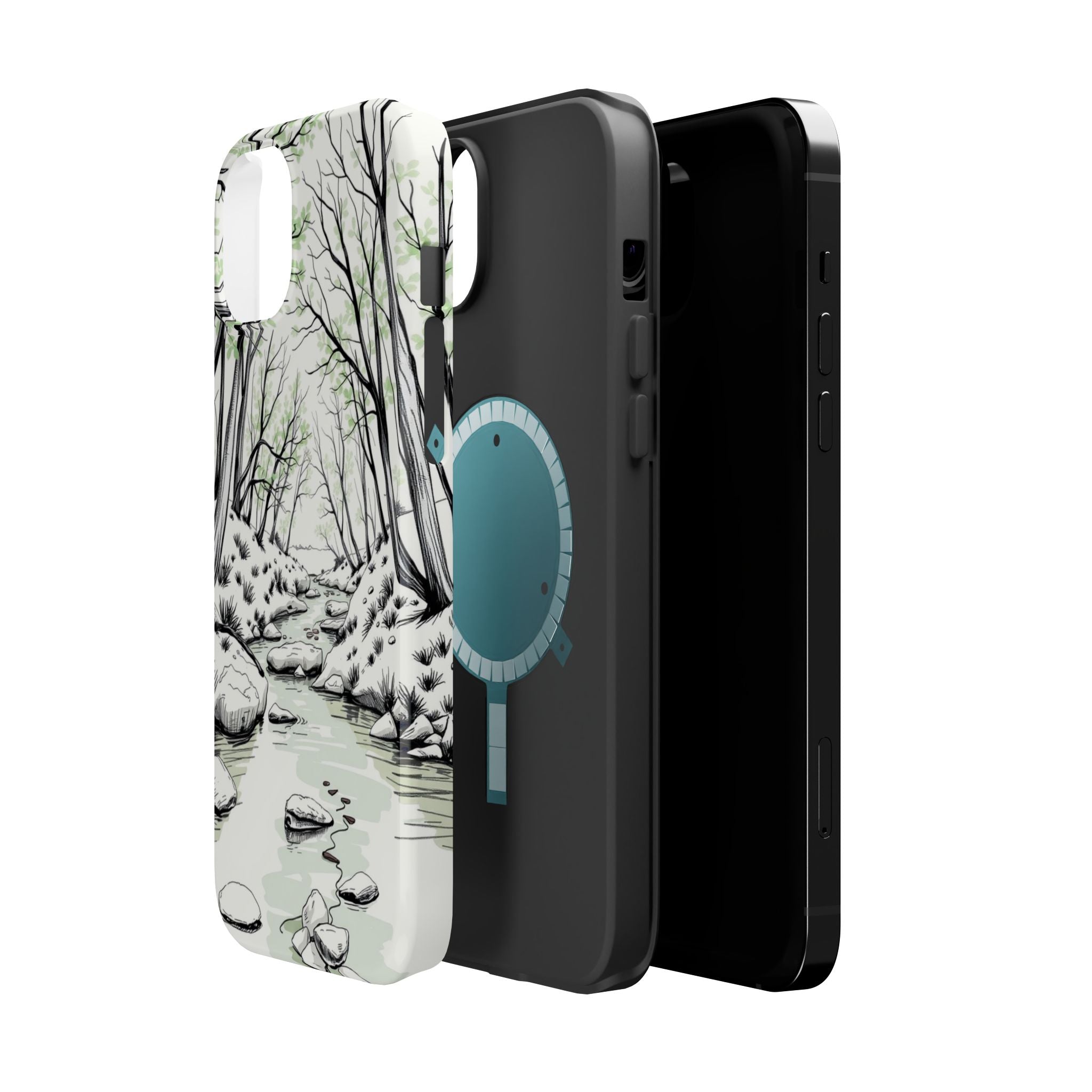 iPhone Sage And Ivory Spring Creek Bold Modern Everyday Snap Case · iPhone Case