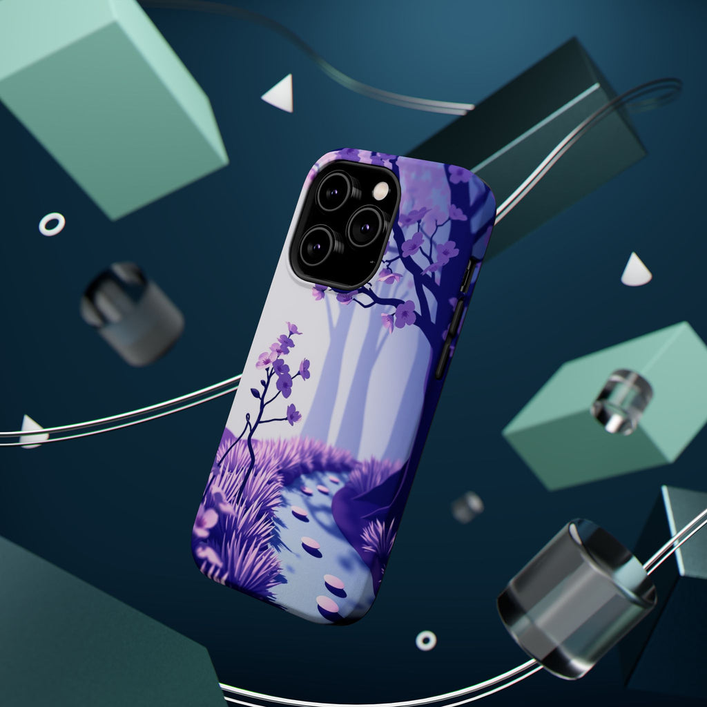 iPhone Blossom Trail Paper Cut Art Bold Modern Everyday Snap Case · iPhone Case