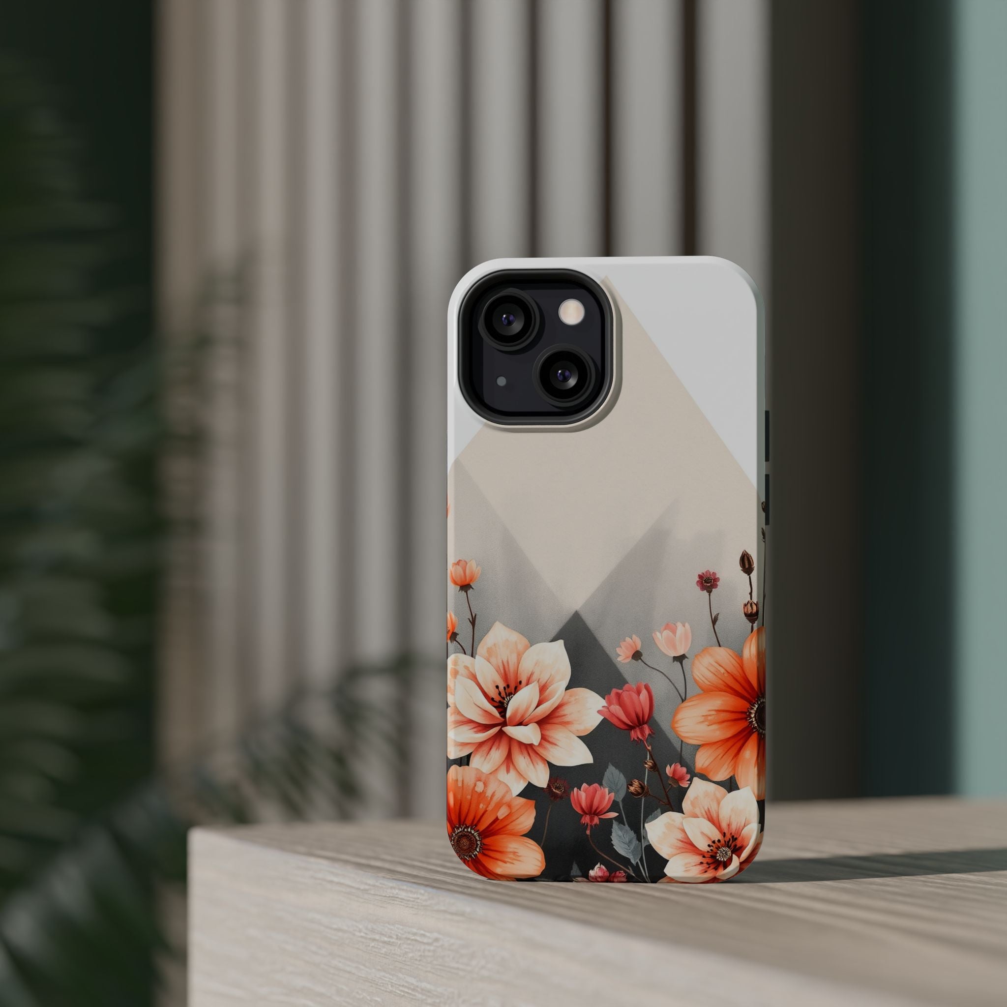 iPhone Floral Geometric Vibrant Design Slim Snap Case · iPhone Case