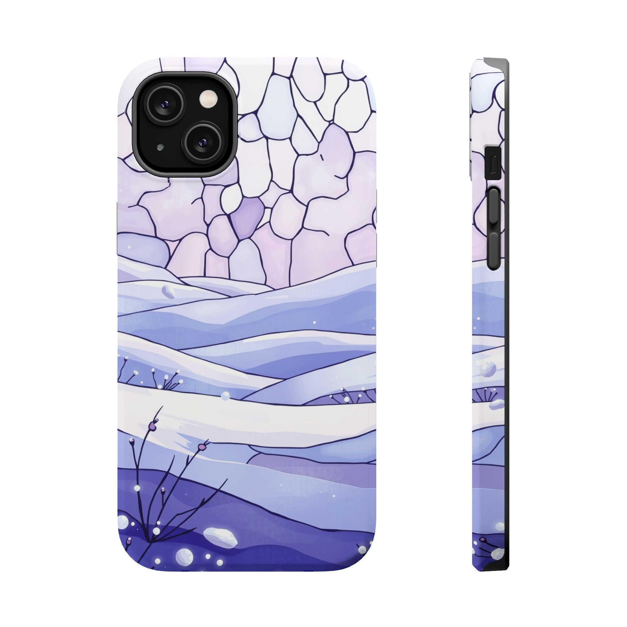 iPhone Snow Field Electric Art 11 Bold Modern Everyday Snap Case · iPhone Case