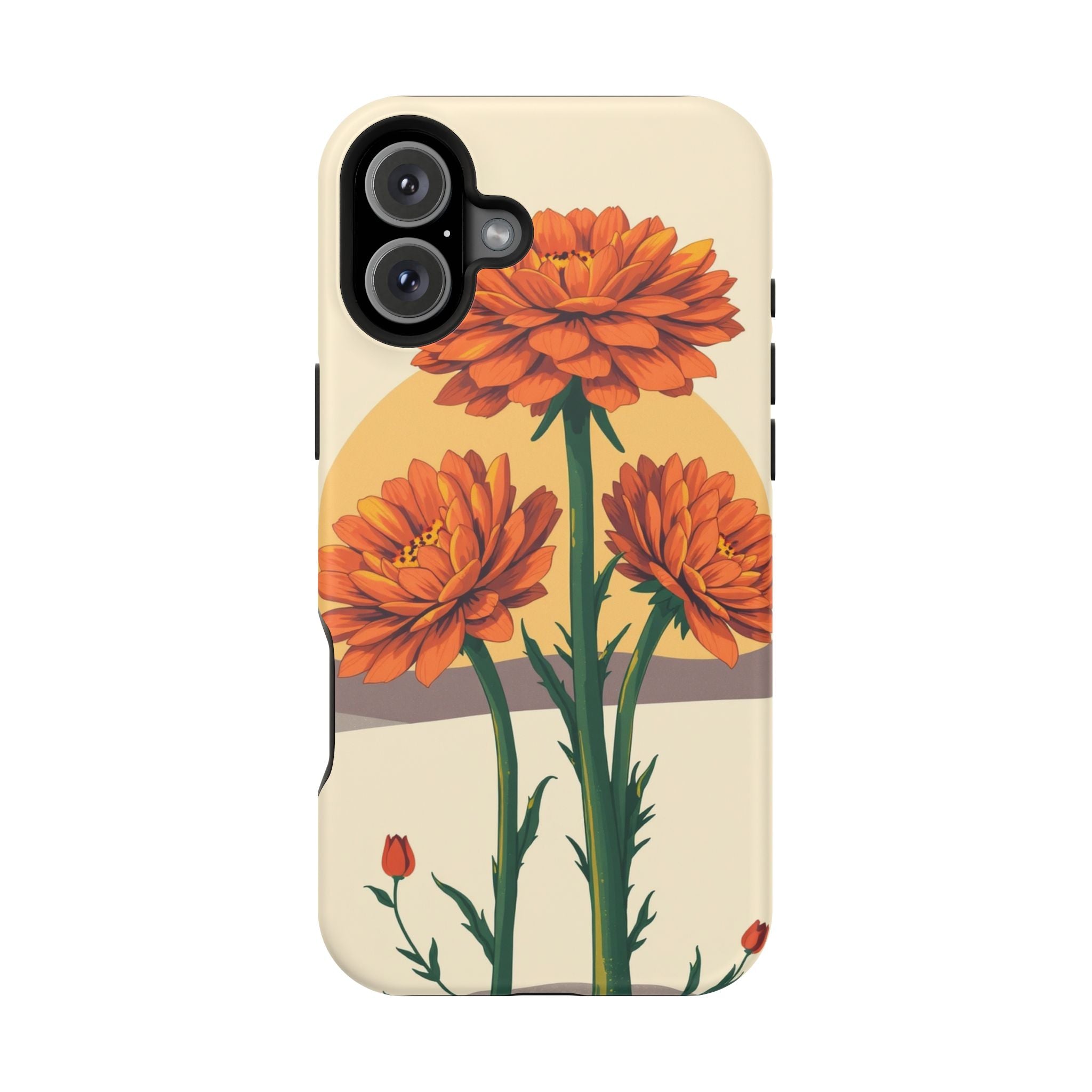 iPhone Ranunculus Stack Bold Art Bold Modern Everyday Snap Case · iPhone Case