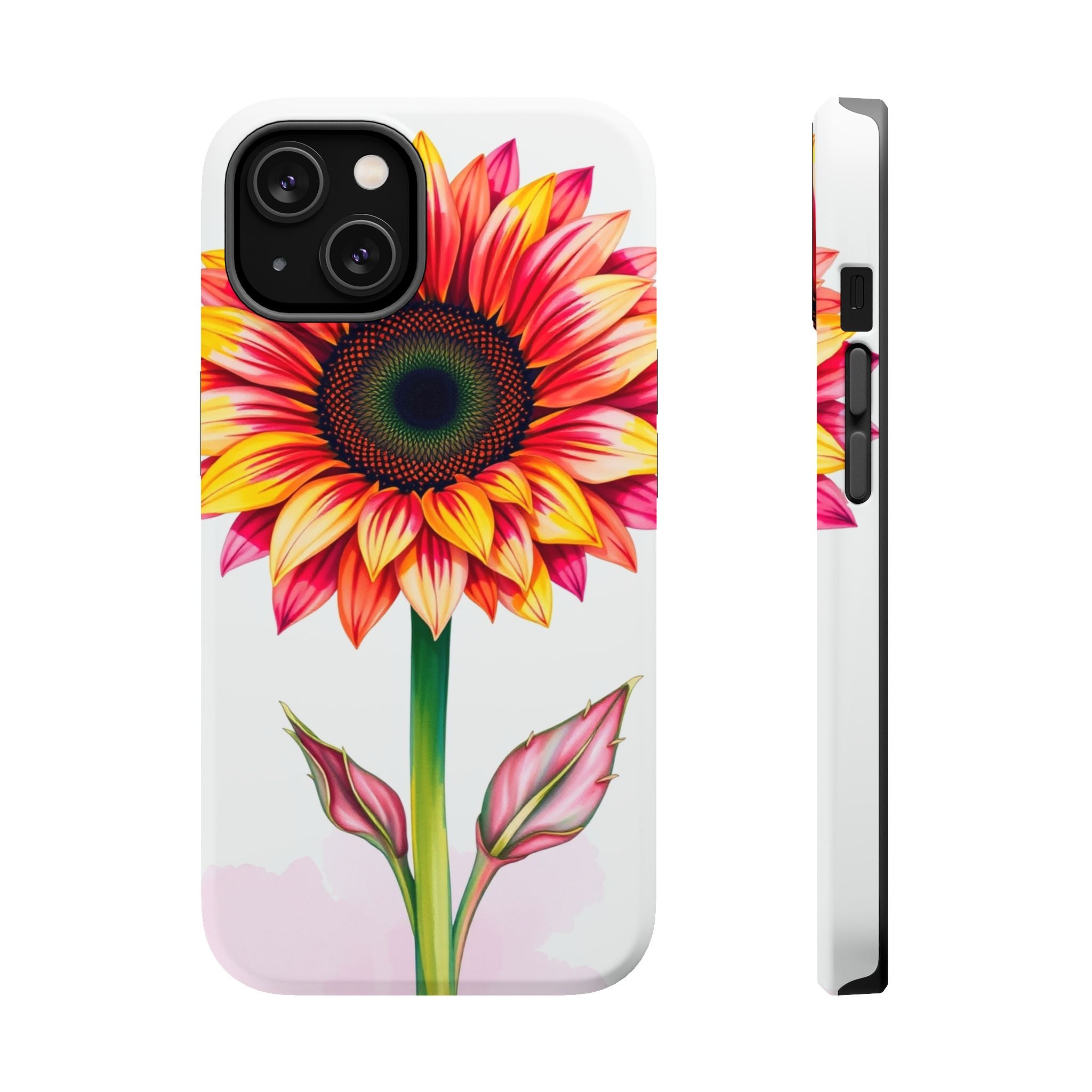 iPhone Sunflower Pop Vibrant Watercolor Slim Snap Case · iPhone Case