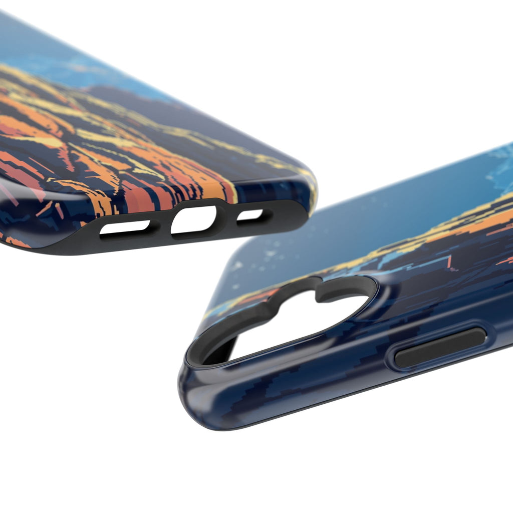 iPhone Midnight Blue And Silver Canyon Wall Slim iPhone Everyday · iPhone Case
