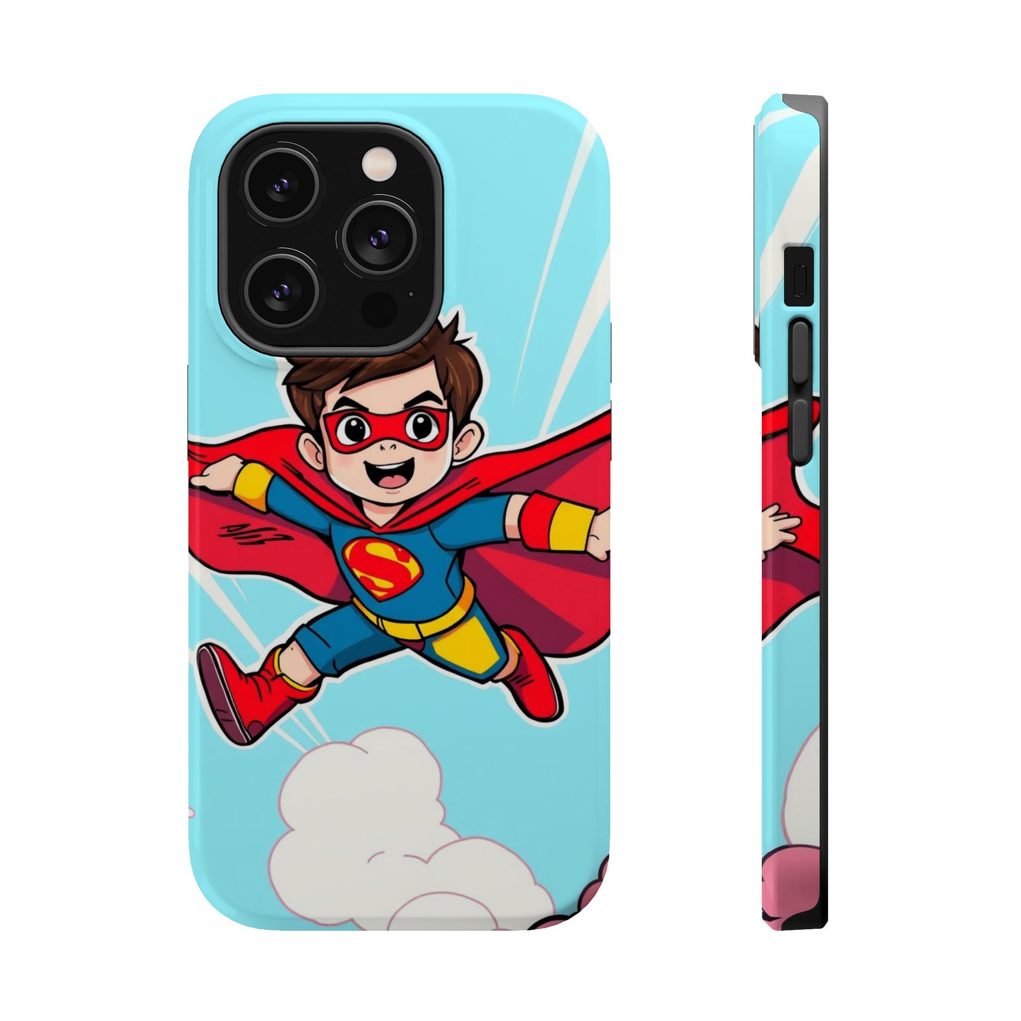 iPhone Kid Superhero Flying Kids Fun iPhone Phone Case Gift Slim · iPhone Case