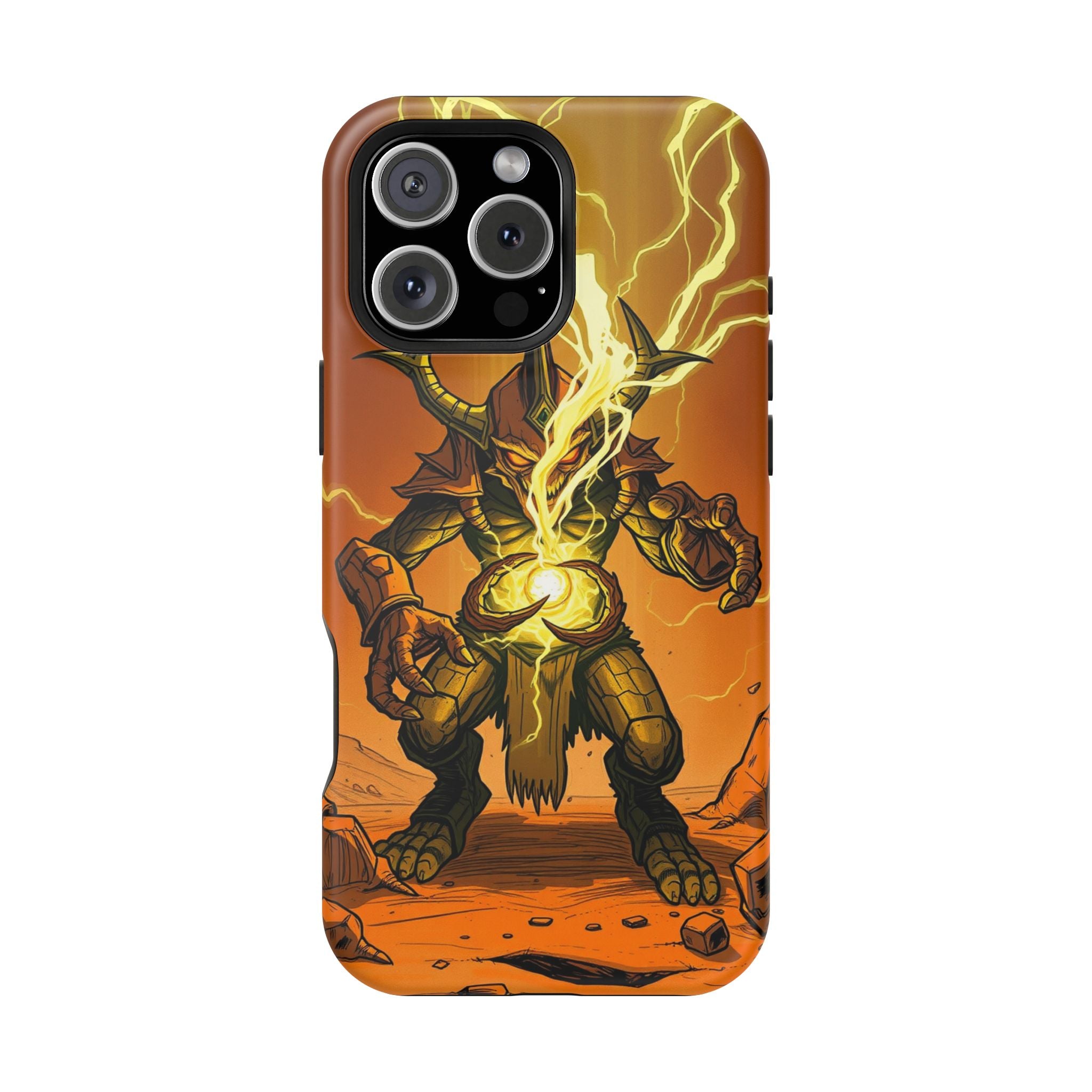 iPhone Burnt Orange And Sand Chaos Goblin Energy Clean Minimal Snap Case · iPhon