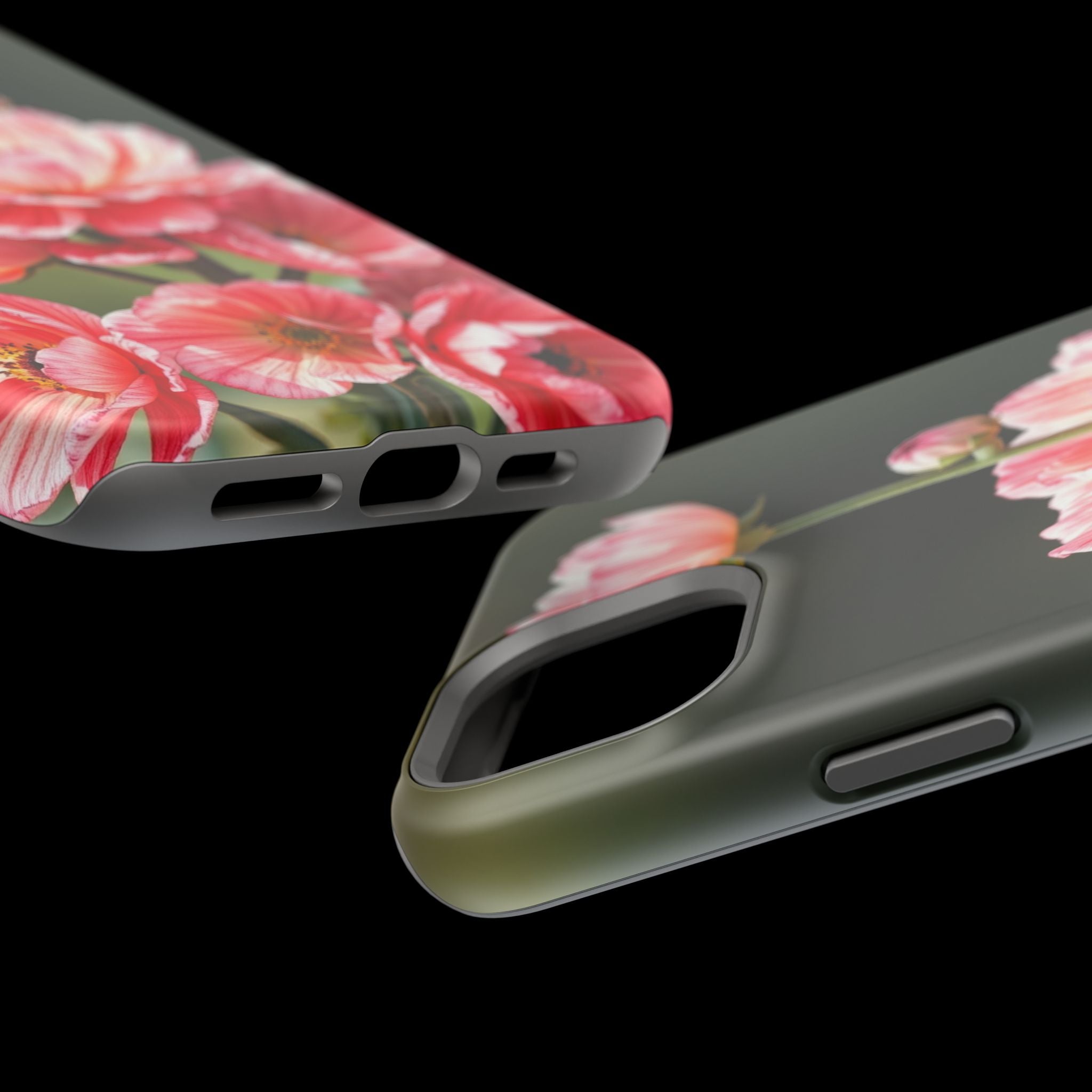 iPhone Ranunculus Stack Vibrant Watercolor Slim Snap Case · iPhone Case