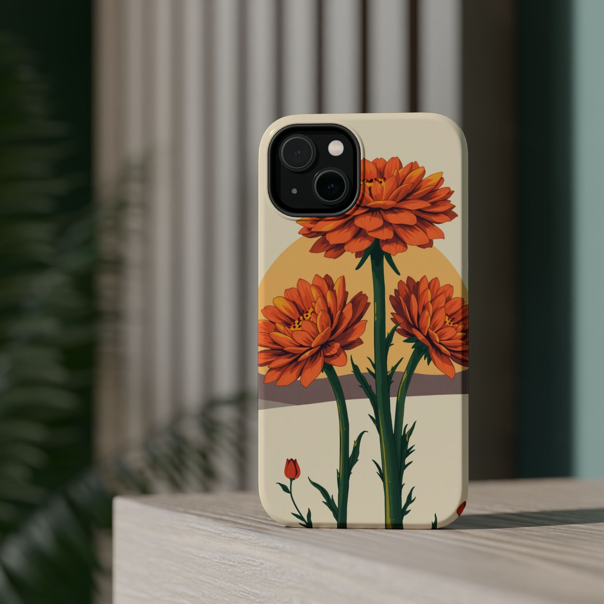 iPhone Ranunculus Stack Bold Art Bold Modern Everyday Snap Case · iPhone Case