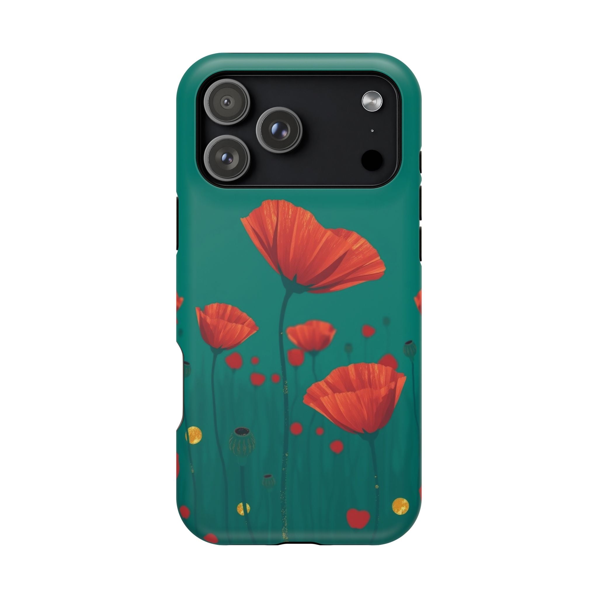 iPhone Earthy Poppy Field Design Bold Modern Everyday Snap Case · iPhone Case