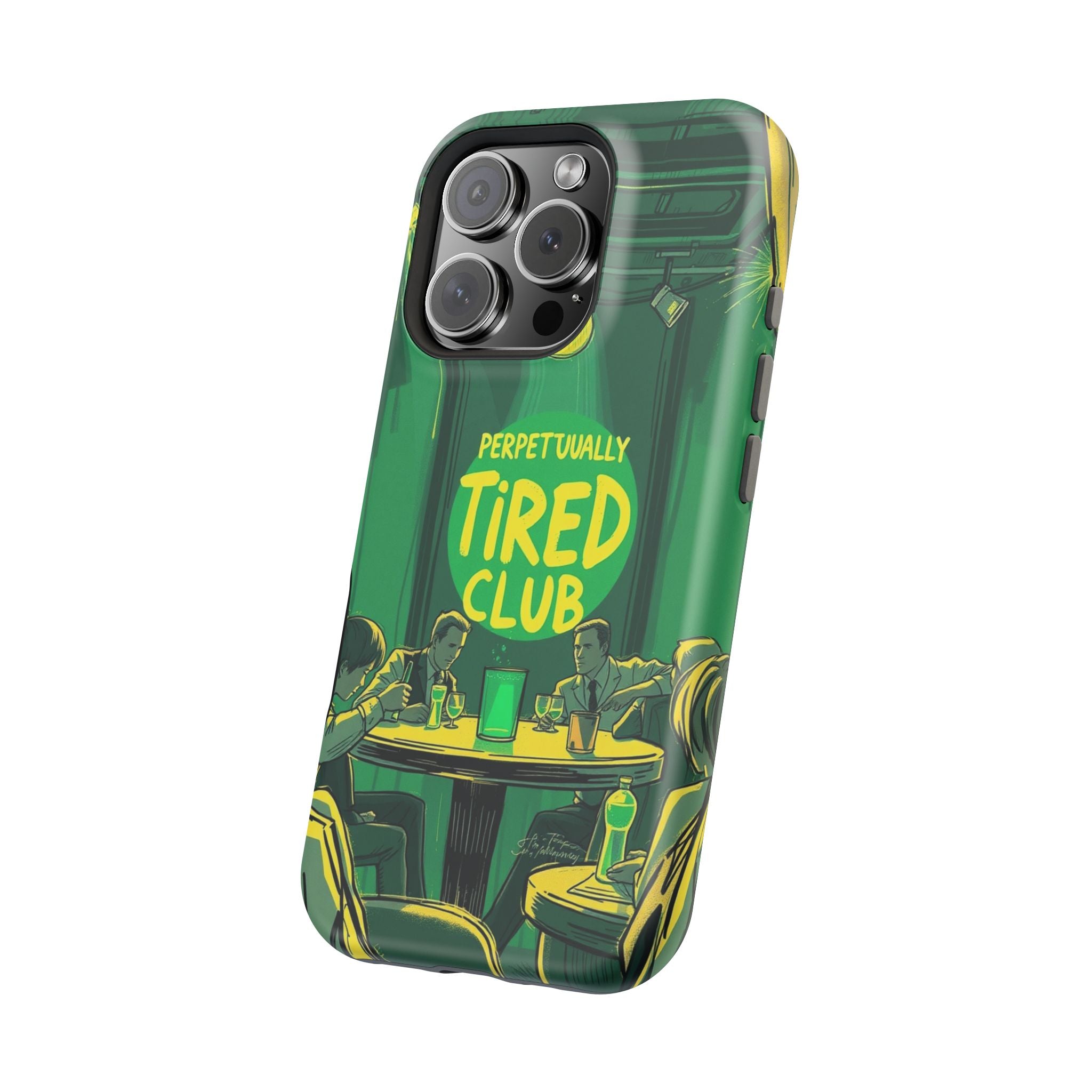 iPhone Radiant Perpetually Tired Club Design Slim Everyday Designer Case · iPhon