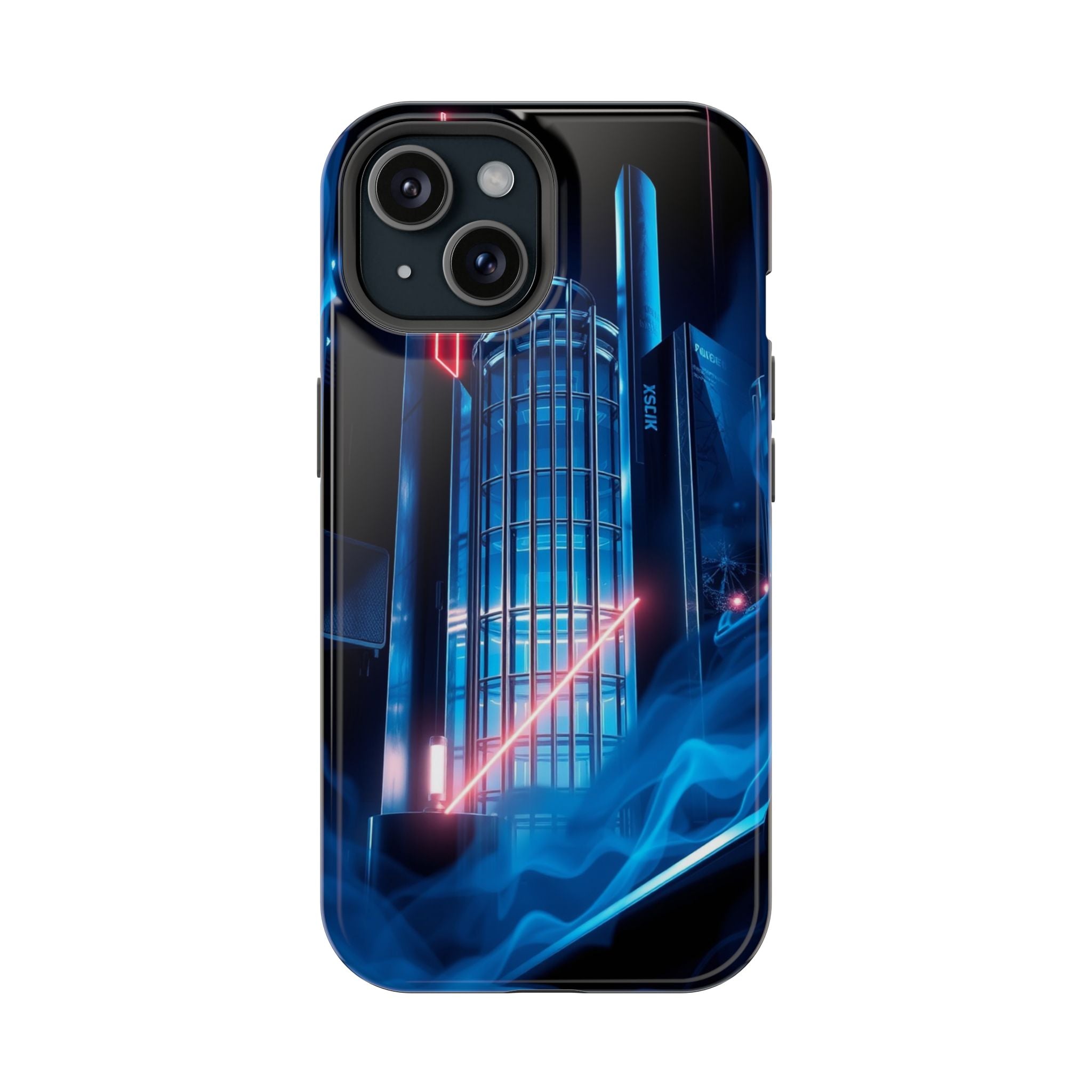 iPhone Midnight Blue And Silver Bauhaus Composition Slim Snap Case · iPhone Case