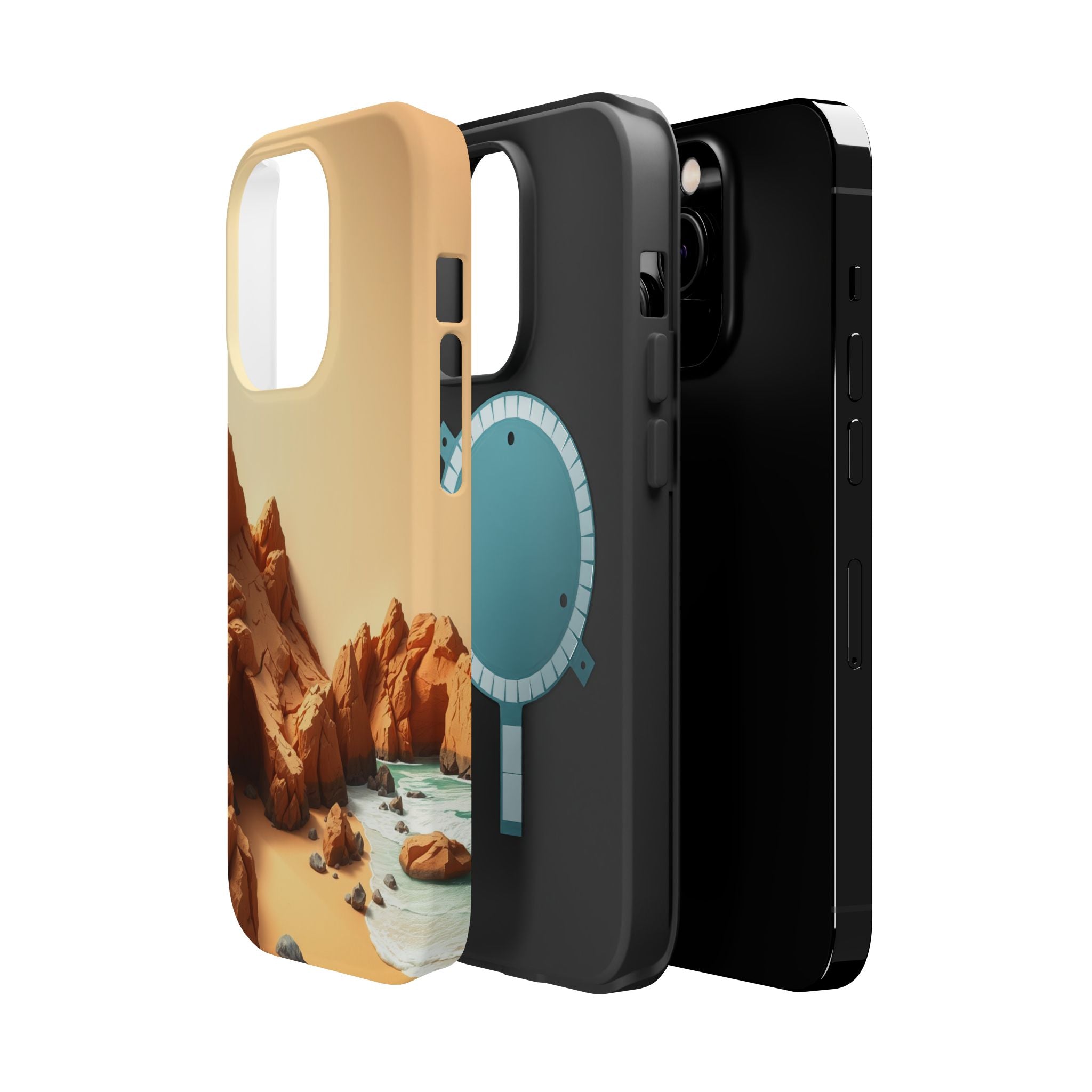 iPhone Serene Rocky Coastline Design Slim Everyday Designer Case · iPhone Case