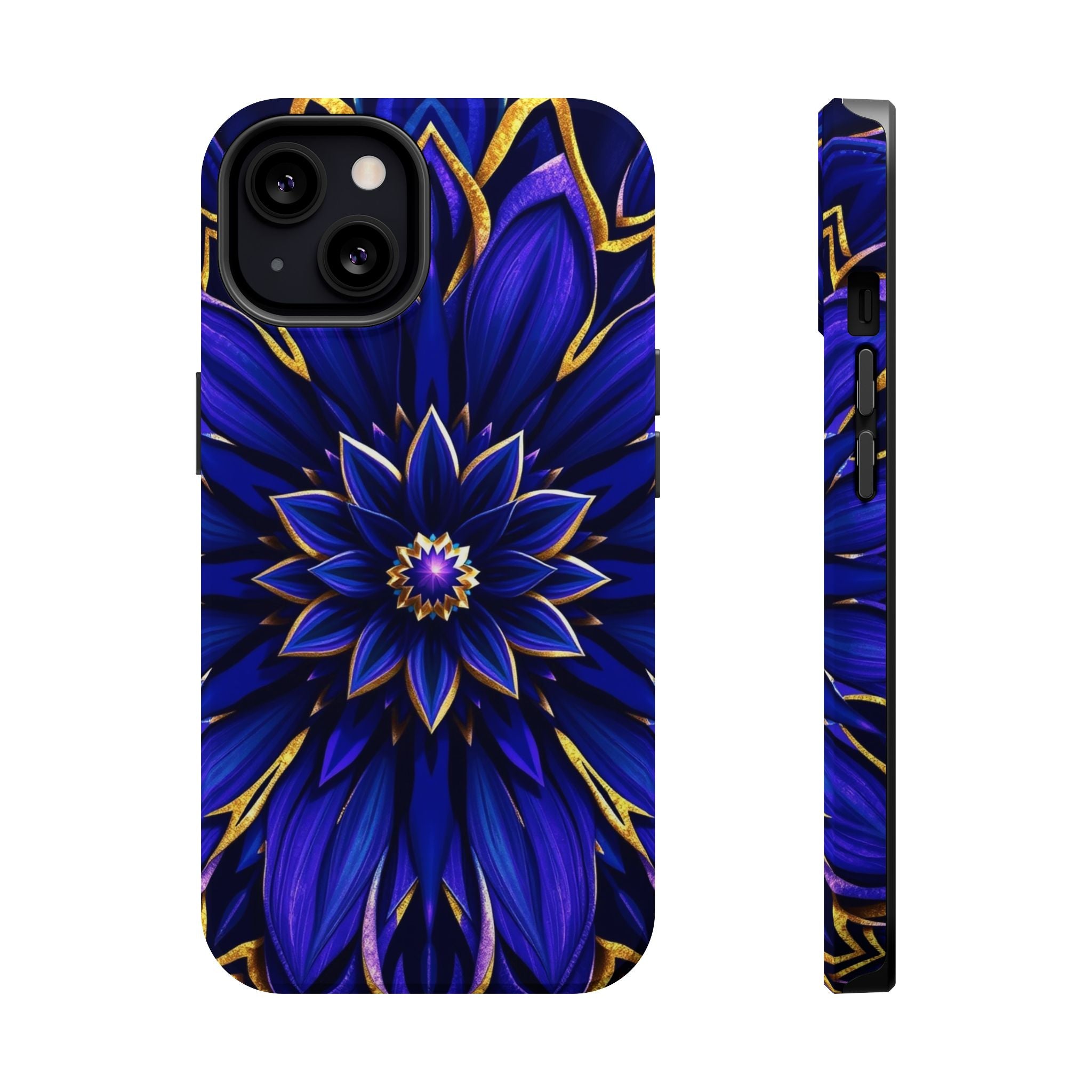 iPhone Floral Mandala Electric Art 14 Slim Everyday Designer Case · iPhone Case