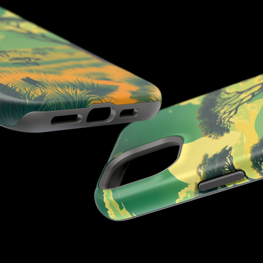 iPhone Savanna Horizon Pixel Art -Bit Slim Everyday Designer Case · iPhone Case