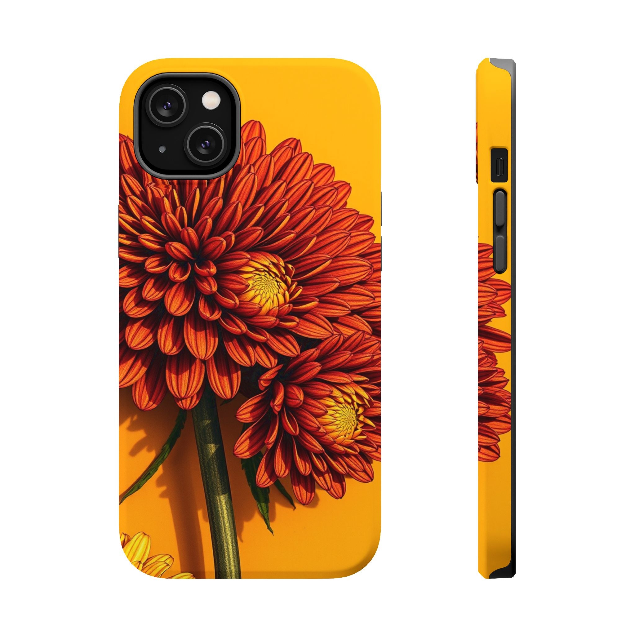 iPhone Mustard And Rust Ranunculus Stack Slim Everyday iPhone 14 · iPhone Case