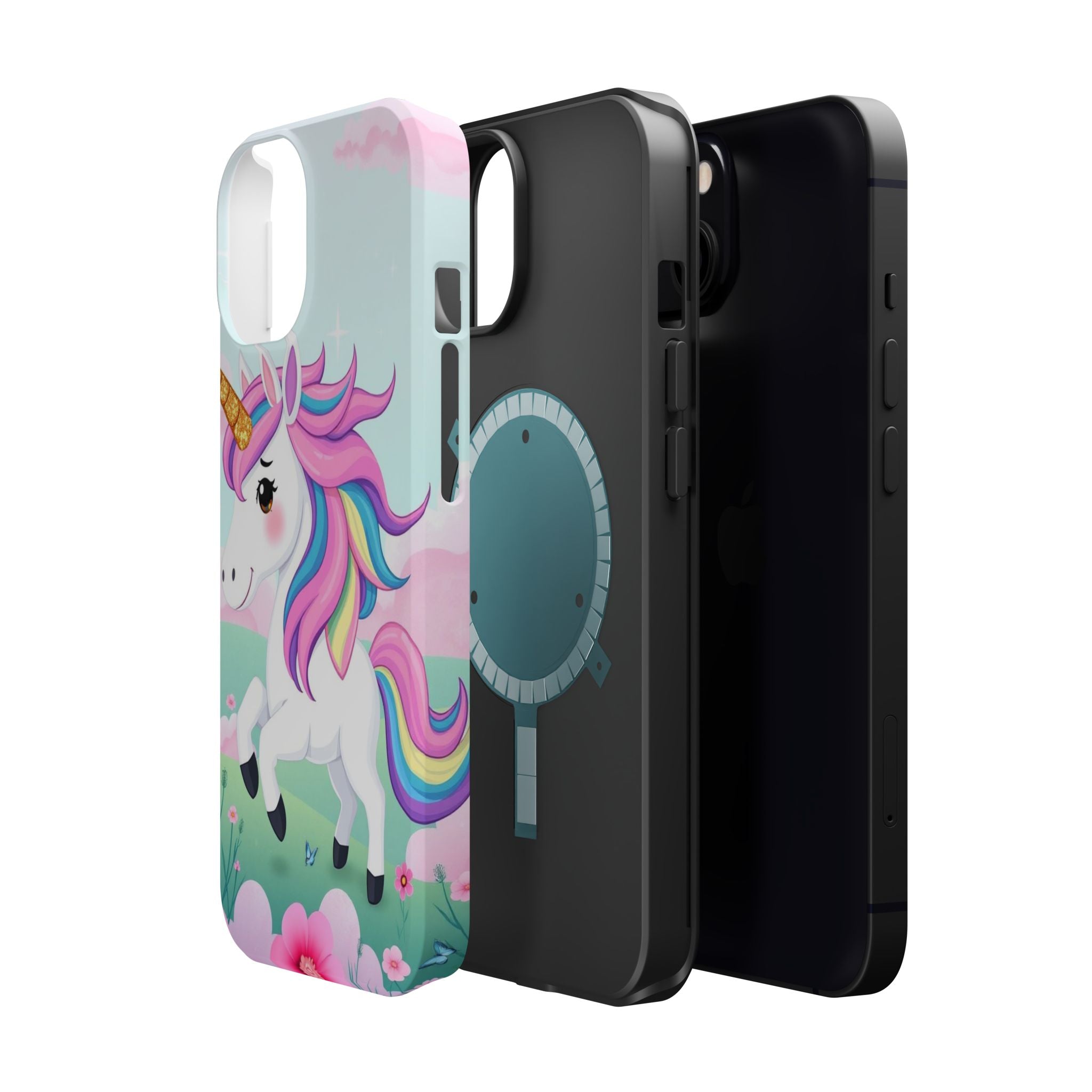 iPhone Rainbow Unicorn Kids Fun Soft iPhone Phone Case Gift Finish · iPhone Case