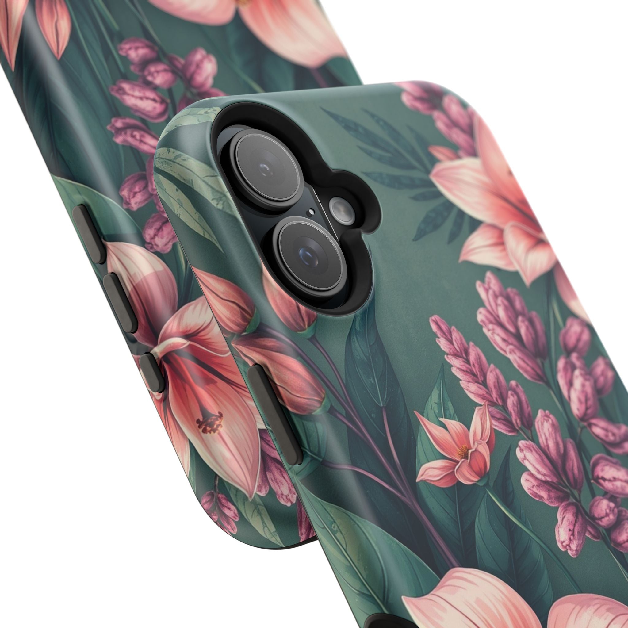 iPhone Mint And Blush Jungle Floral Slim Everyday Designer Case · iPhone Case