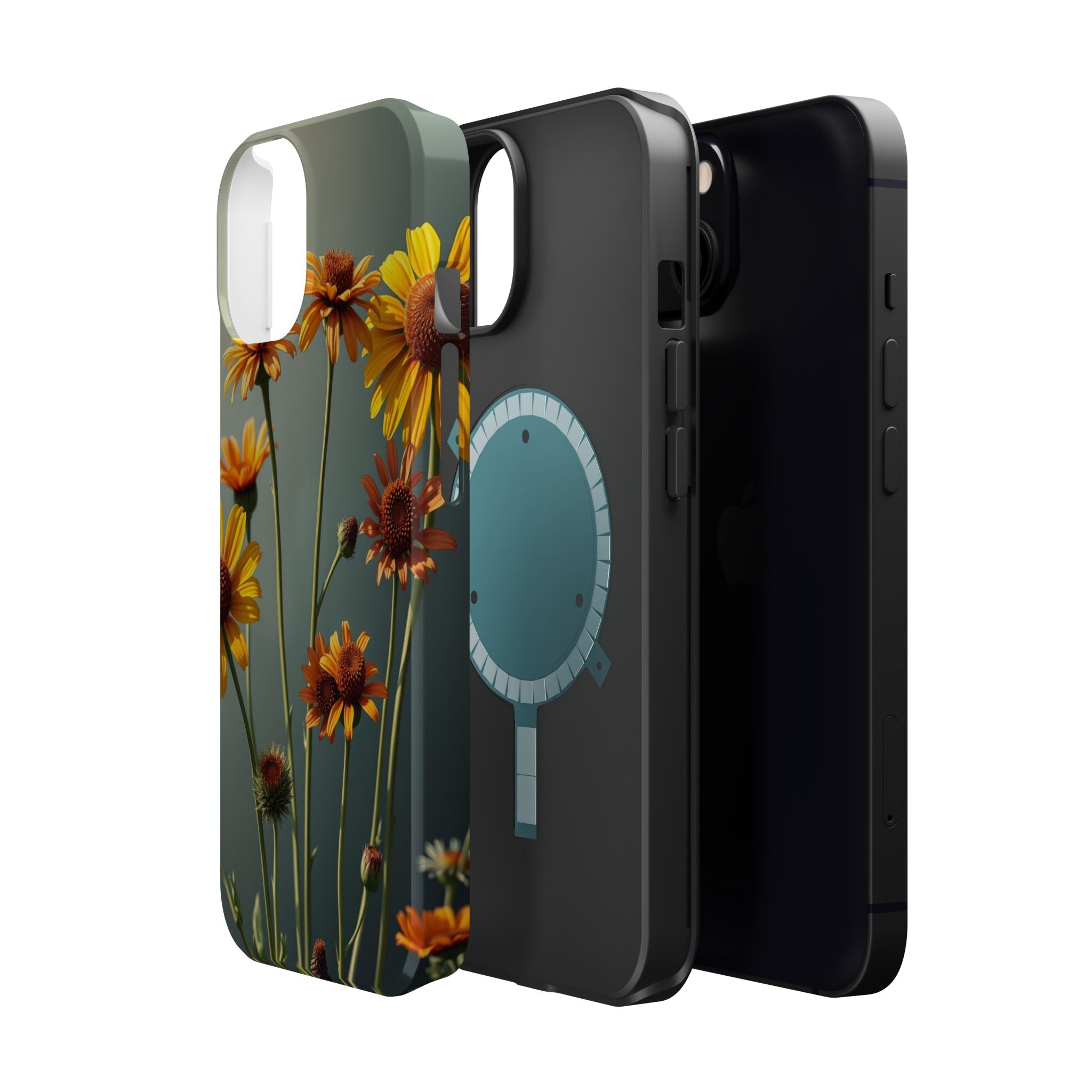 iPhone Mustard And Rust Wildflower Bunch Slim Everyday iPhone Designer · iPhone