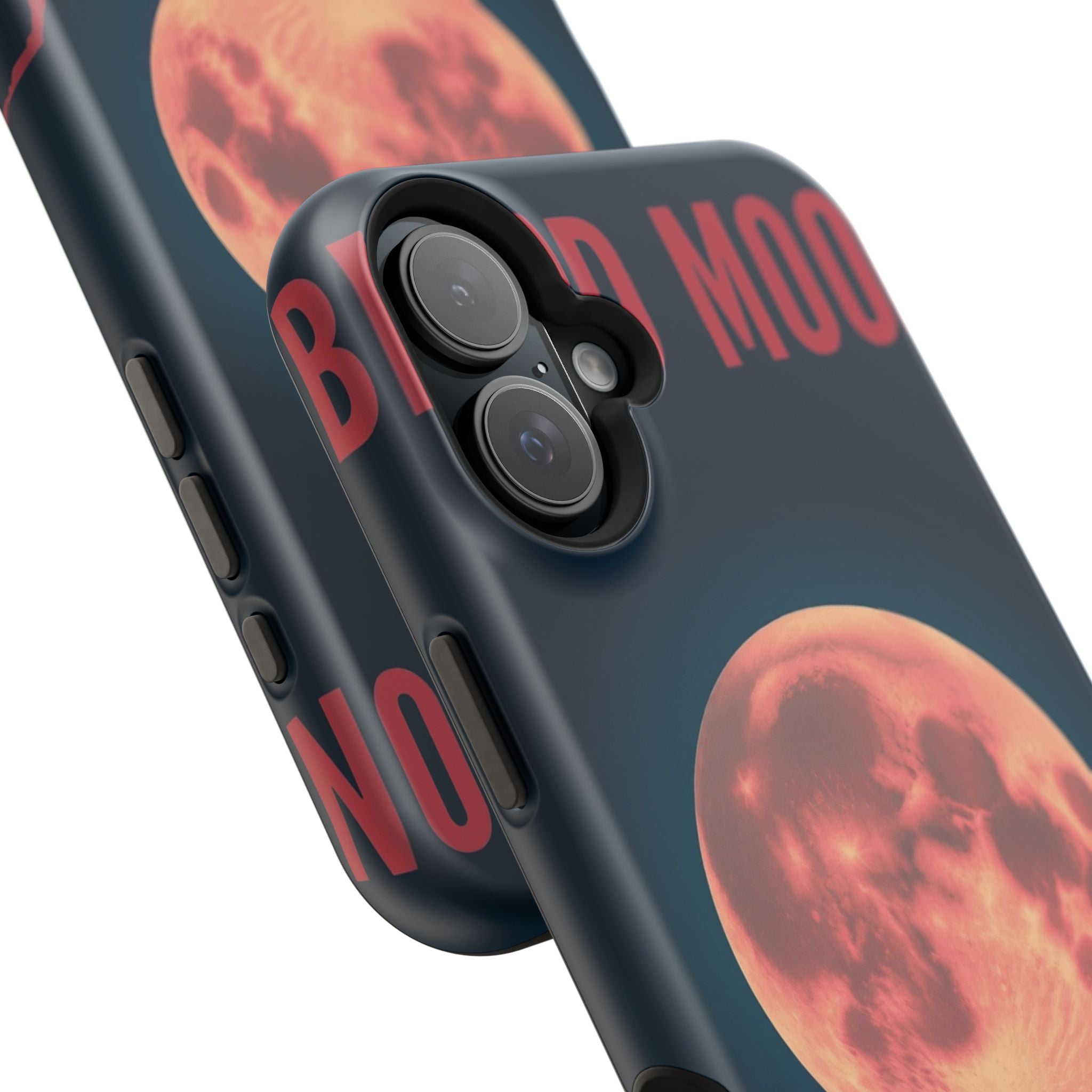 iPhone Blood Moon Rise Vintage Retro Poster Slim Everyday Designer Case · iPhone