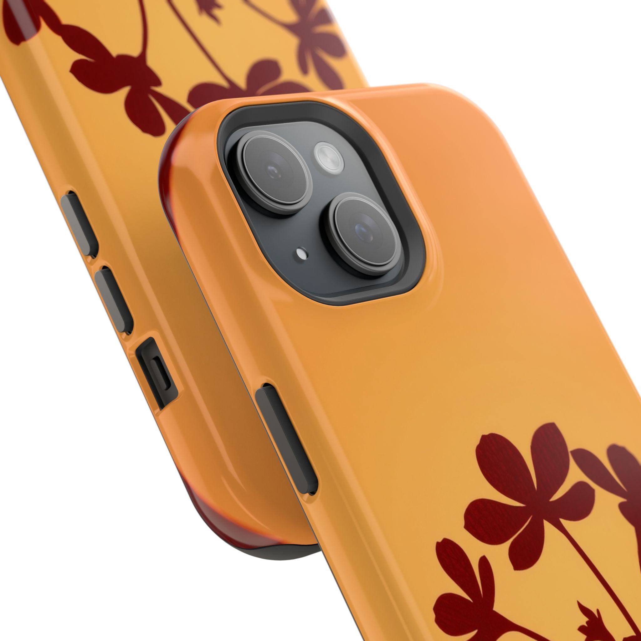 iPhone Floral Silhouette Electric Art Slim Everyday Designer Case · iPhone Case