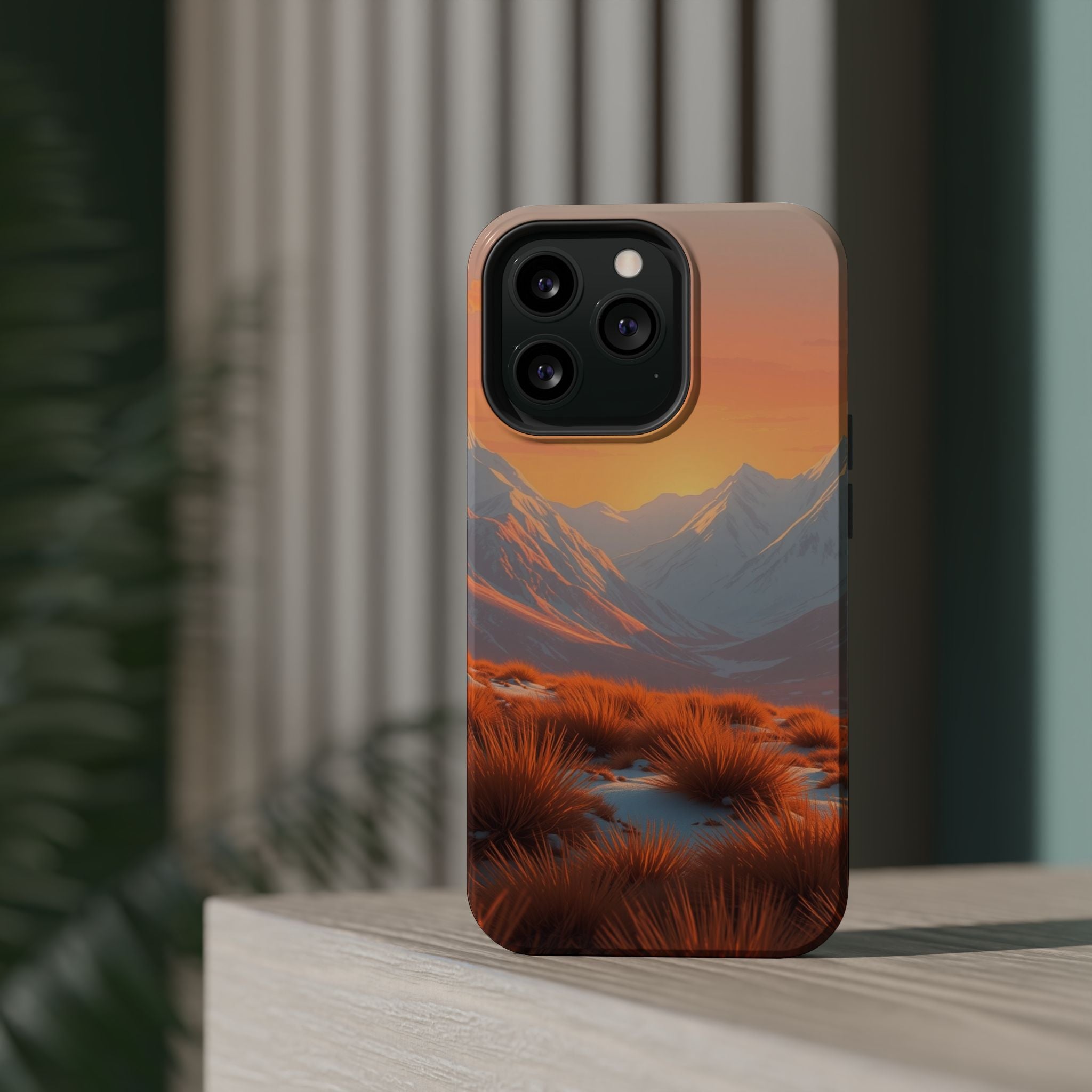 iPhone Sunset Amber And Peach Arctic Tundra Slim iPhone Everyday · iPhone Case