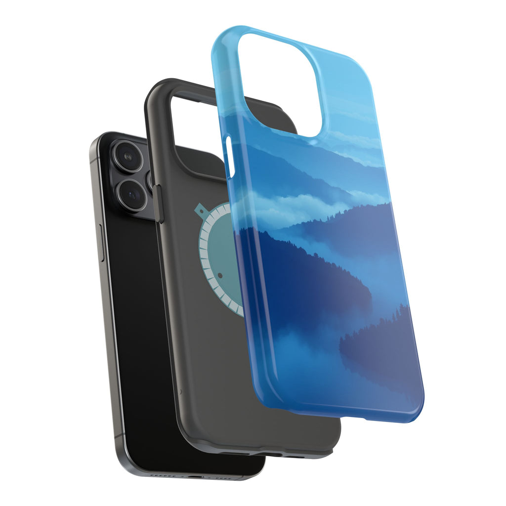 iPhone Fog Rolling Over Hills Pixel Art -Bit Slim iPhone Everyday · iPhone Case