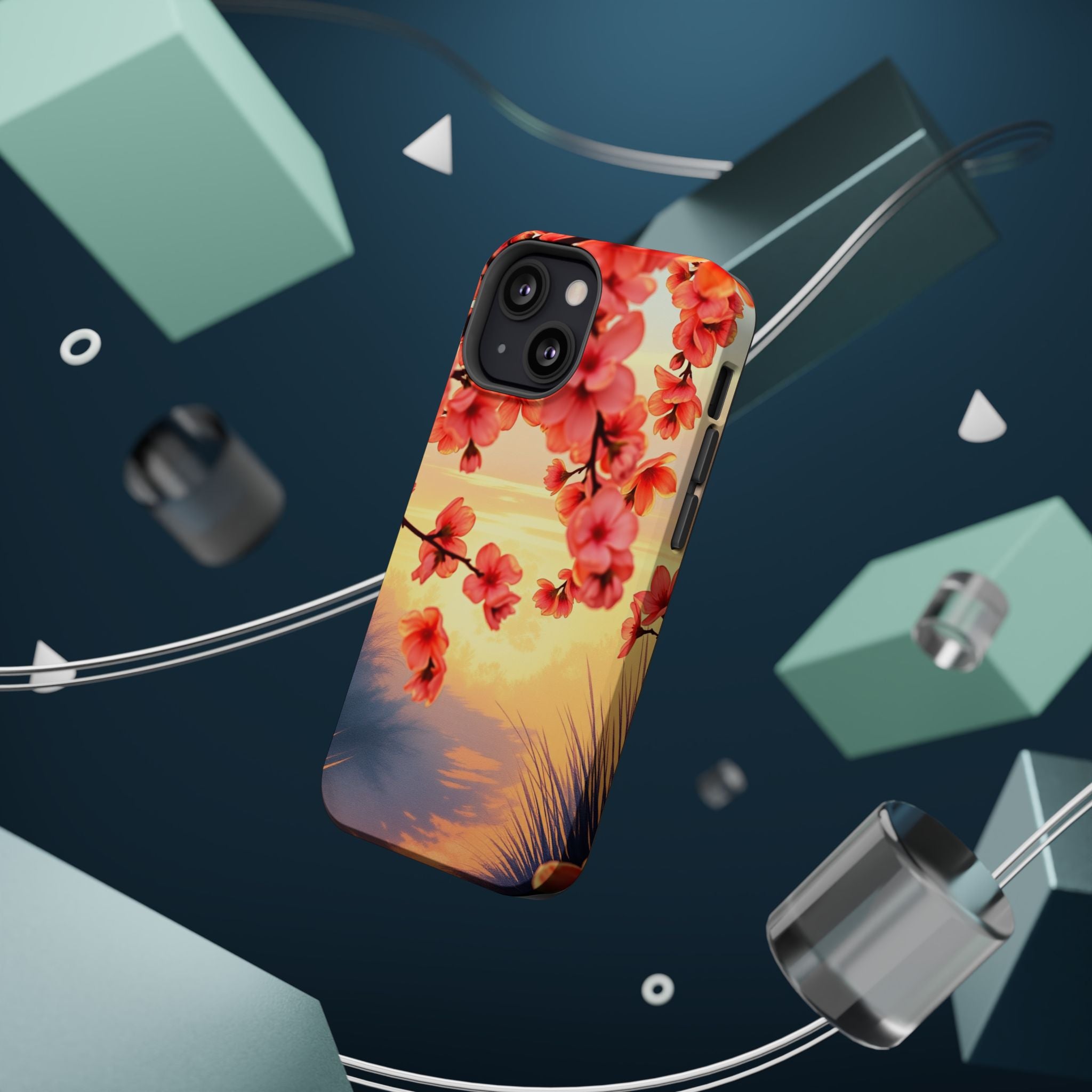 iPhone Sunset Amber And Peach Blossom Trail Slim Snap Cas Carry Case · iPhone Ca
