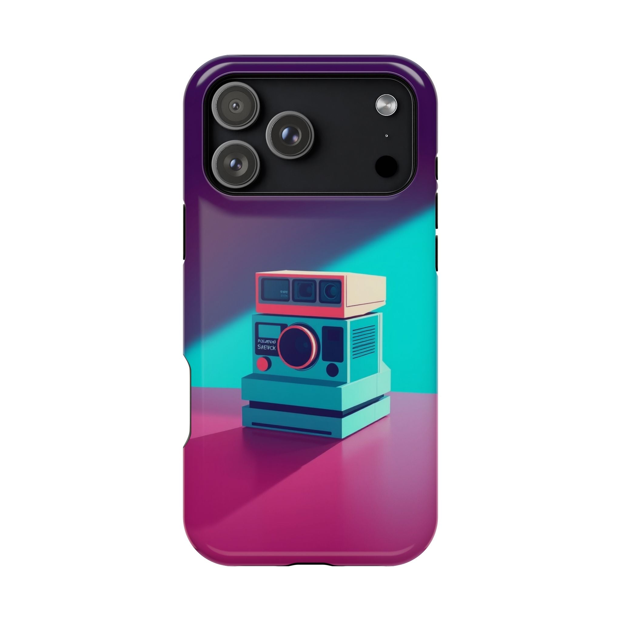 iPhone Polaroid Stack Memory Pop Art Bold Slim Everyday Designer Case · iPhone C