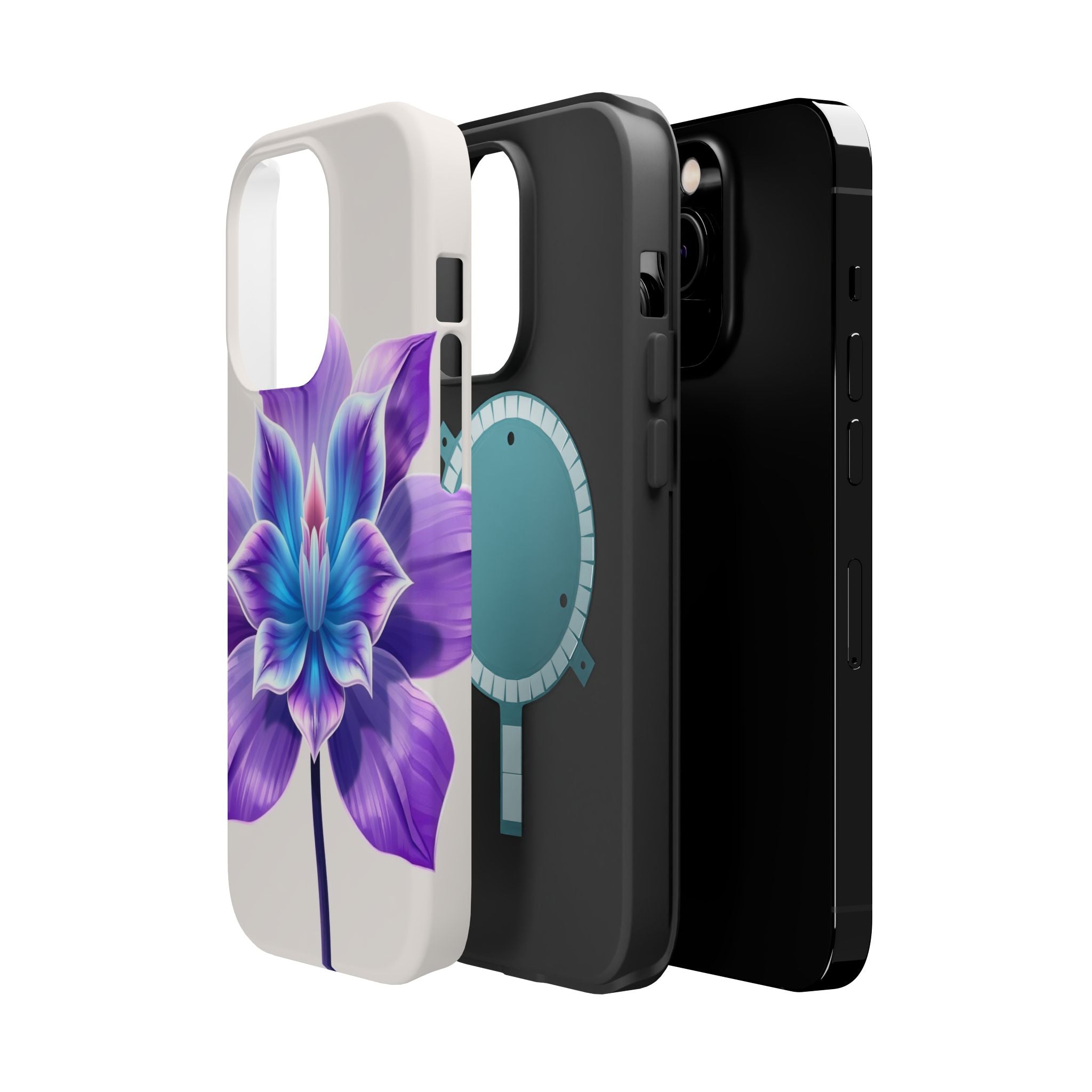 iPhone Dreamy Neon Floral Design 10 Slim Everyday Designer Case · iPhone Case