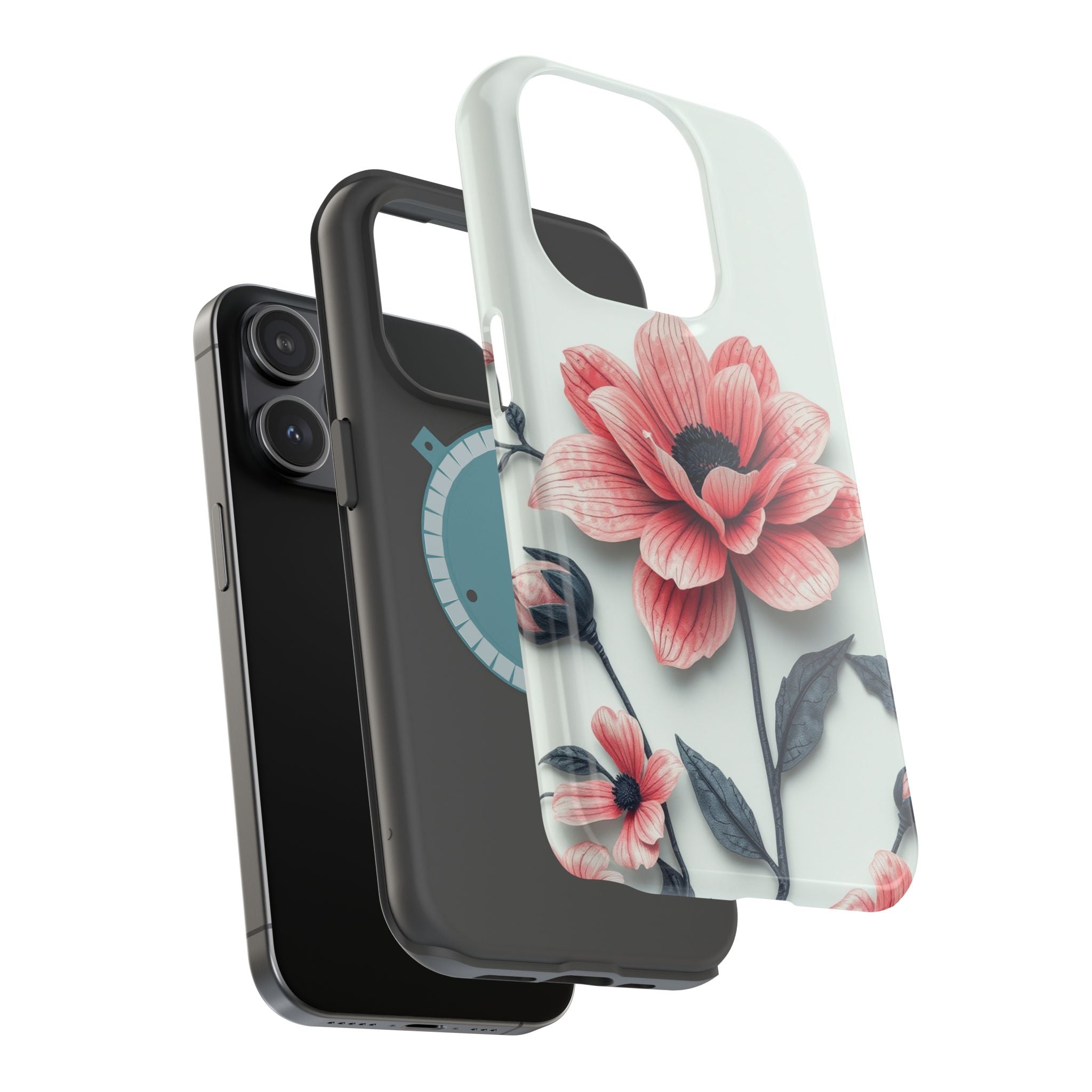 iPhone Dreamy Floral Ink Wash Design Slim Everyday iPhone 12 Designer · iPhone C