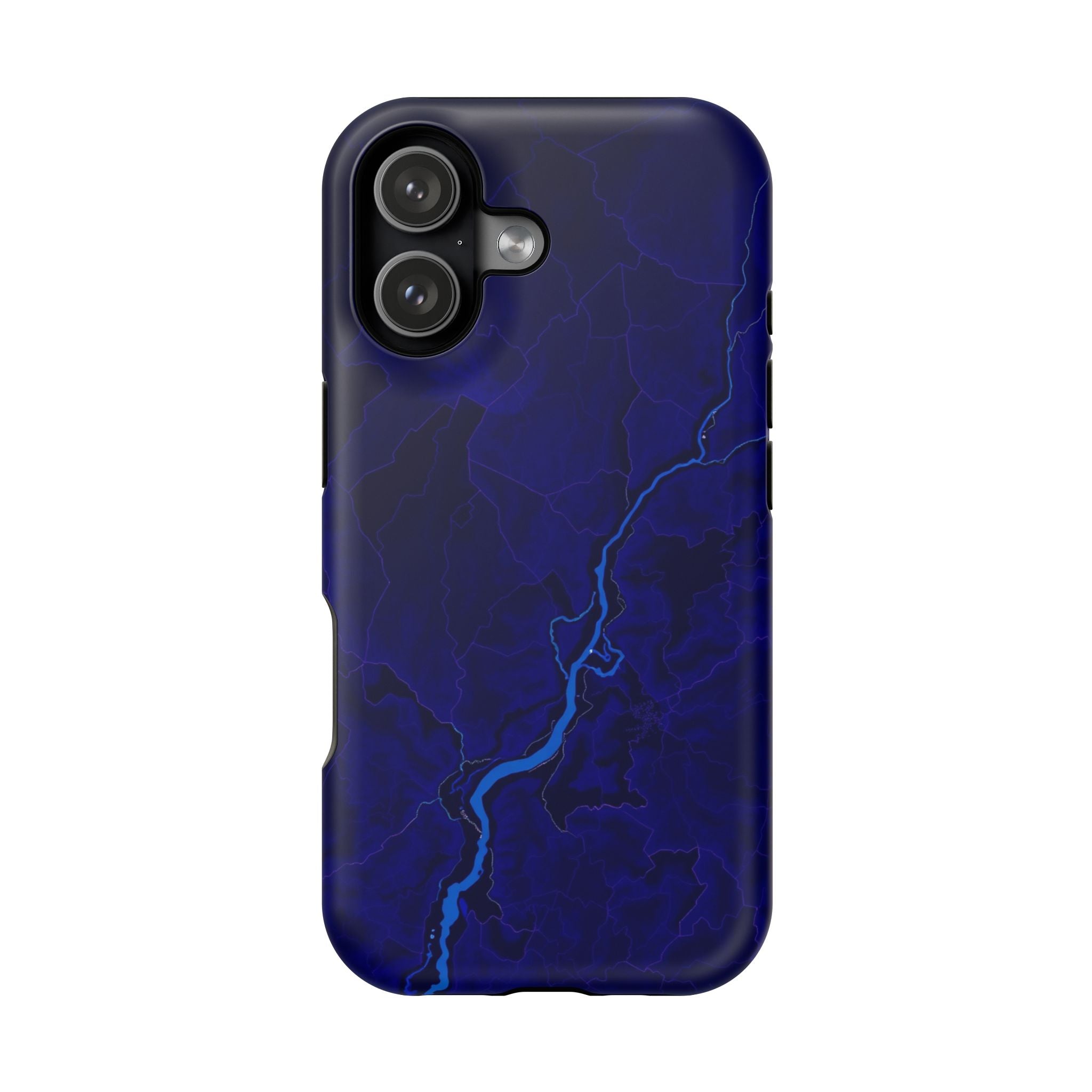 iPhone Thermal Map Dark Gothic Ink Bold Modern Everyday Snap Case · iPhone Case