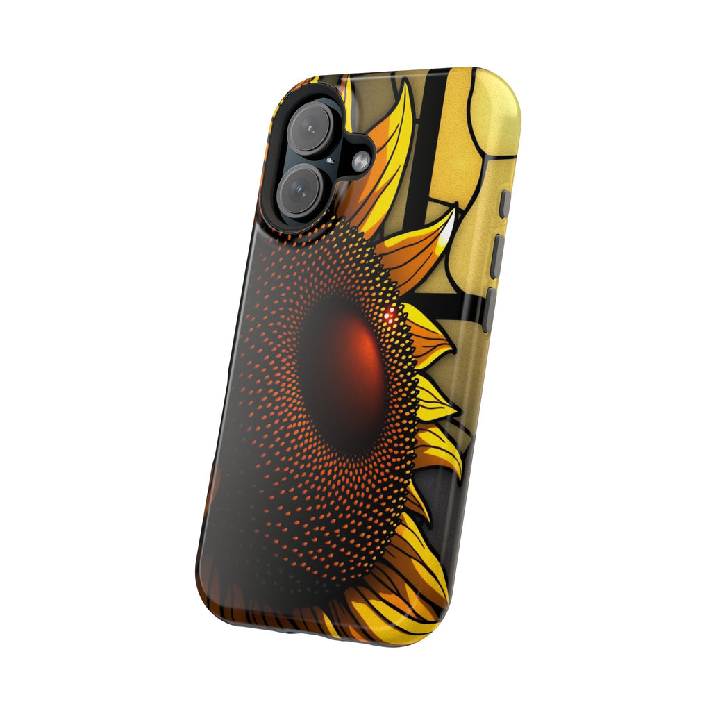 iPhone Sunflower Pop Stained Glass Bold Modern Everyday Snap Case · iPhone Case