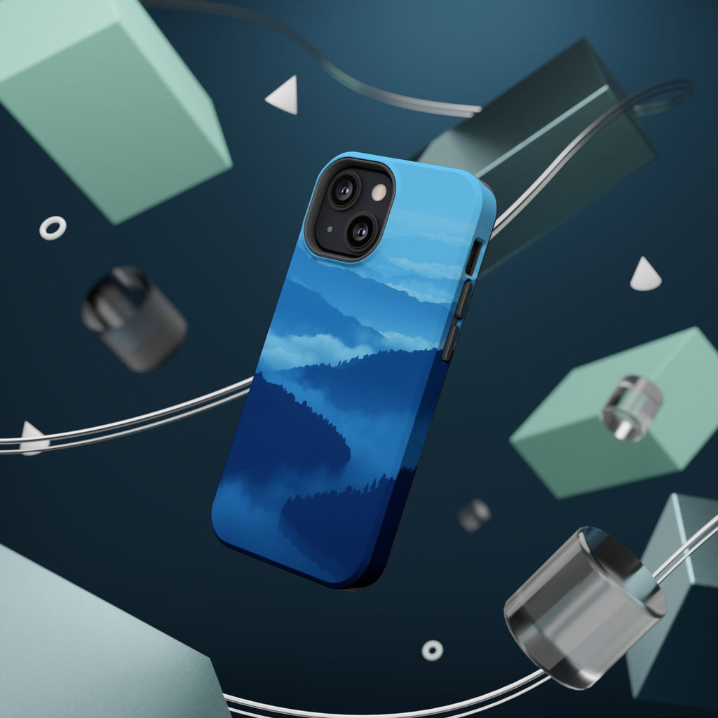 iPhone Fog Rolling Over Hills Pixel Art -Bit Slim iPhone Everyday · iPhone Case